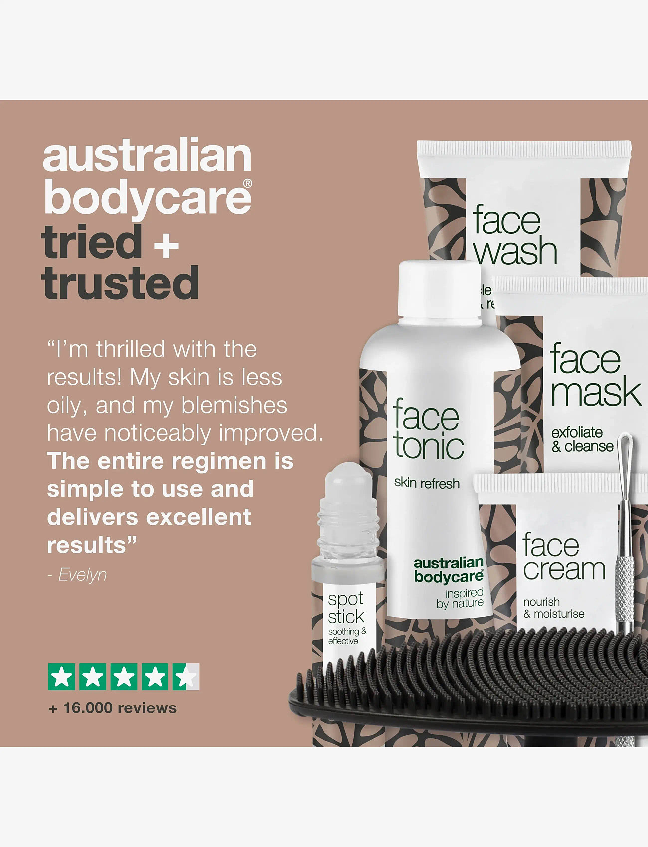 Australian Bodycare - 7 face products for blemished skin - til ham - tea tree oil - 4