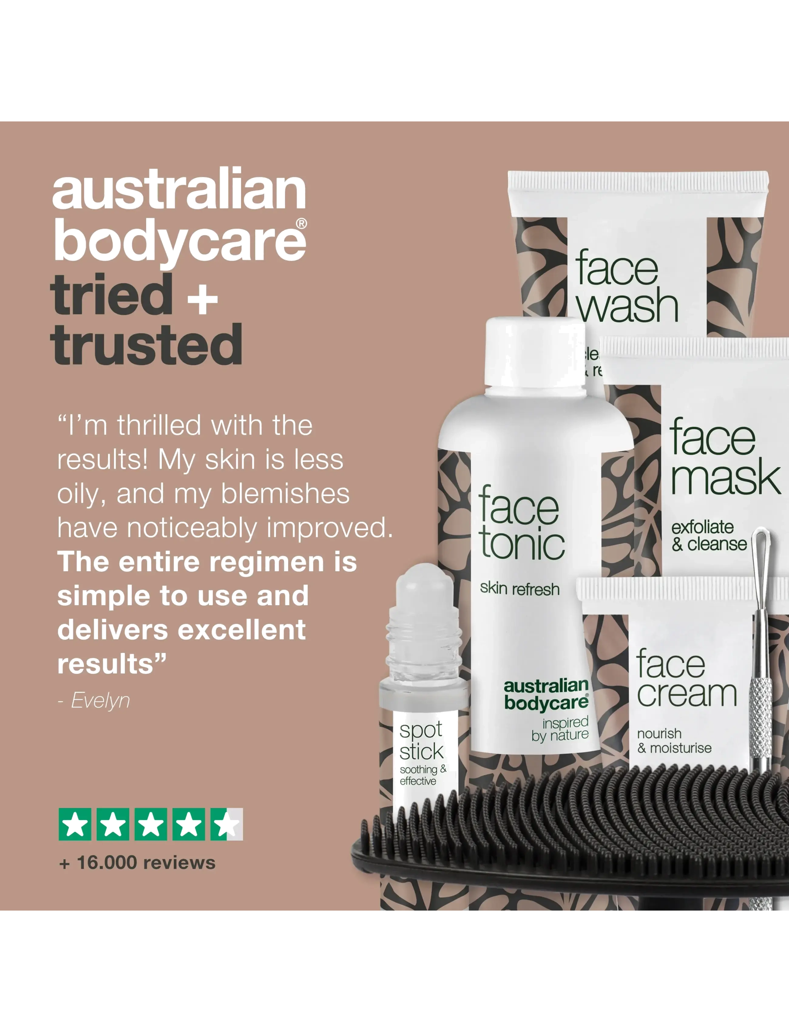 Australian Bodycare - 7 face products for blemished skin - til ham - tea tree oil - 4