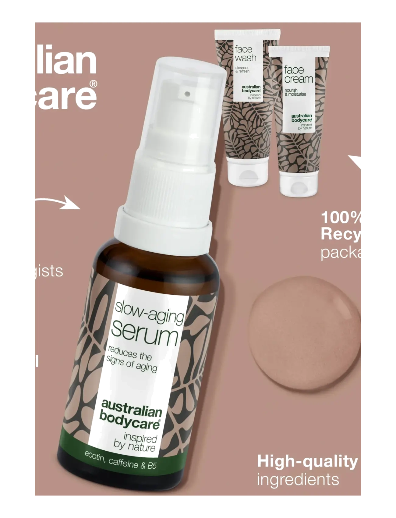 Australian Bodycare - Anti-age products for 50+ - 3 steps to reduce signs of aging - giftset - tea tree oil - 3