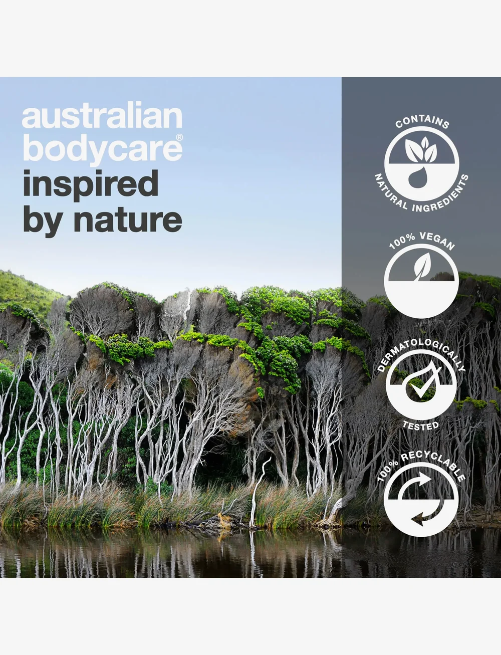 Australian Bodycare - Anti-age products for 50+ - 3 steps to reduce signs of aging - for him - tea tree oil - 5