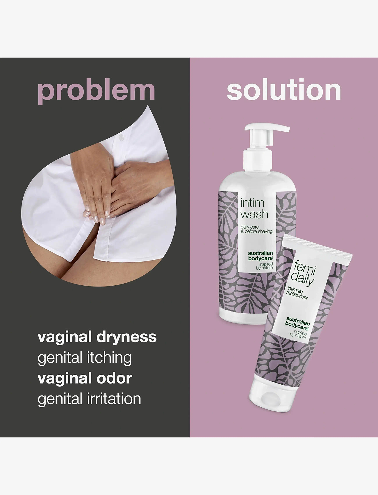 Australian Bodycare - 2 products for daily intimate care - intymios higienos priemonės - tea tree oil - 1
