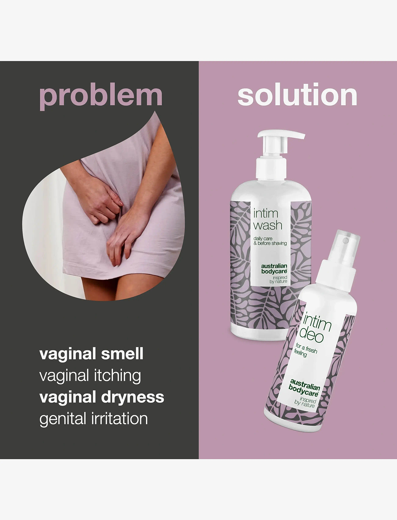 Australian Bodycare - 2 intimate products - unwanted odor - intimvask - tea tree oil - 1