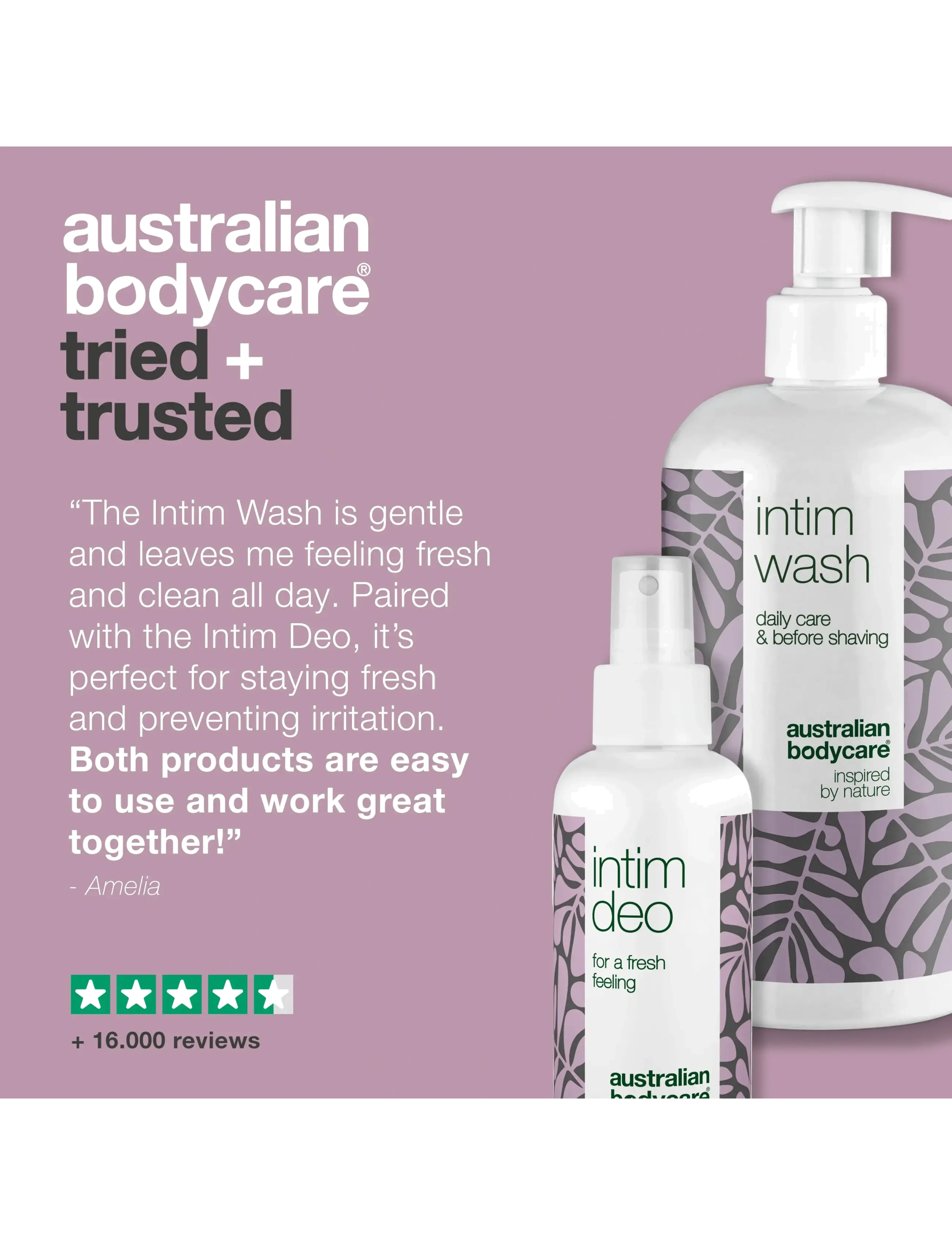 Australian Bodycare - 2 intimate products - unwanted odor - intiimpesu - tea tree oil - 4