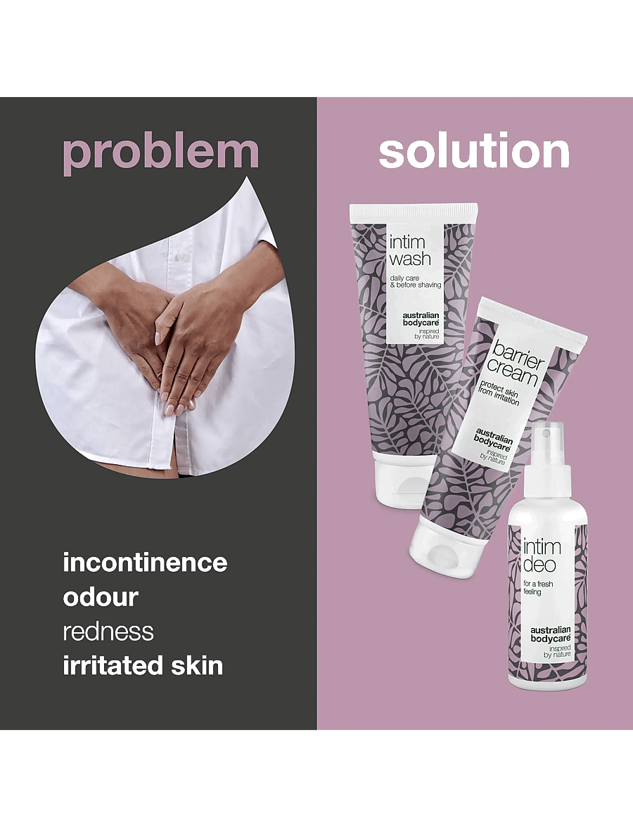 Australian Bodycare - 3 products - daily care of incontinence - intiimpesu - tea tree oil - 1