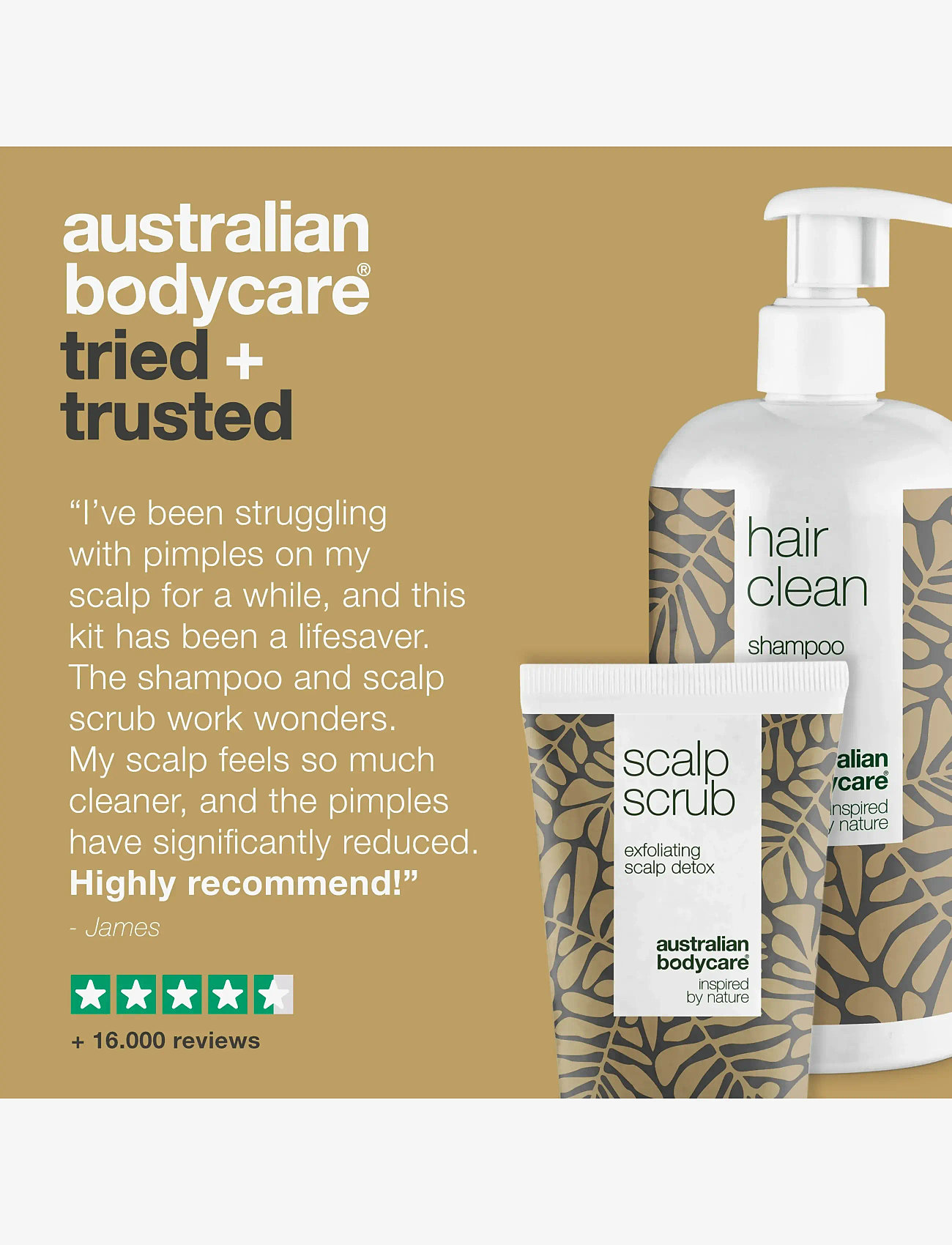 Australian Bodycare - Scalp detox duo with Tea Tree Oil - för honom - tea tree oil - 4