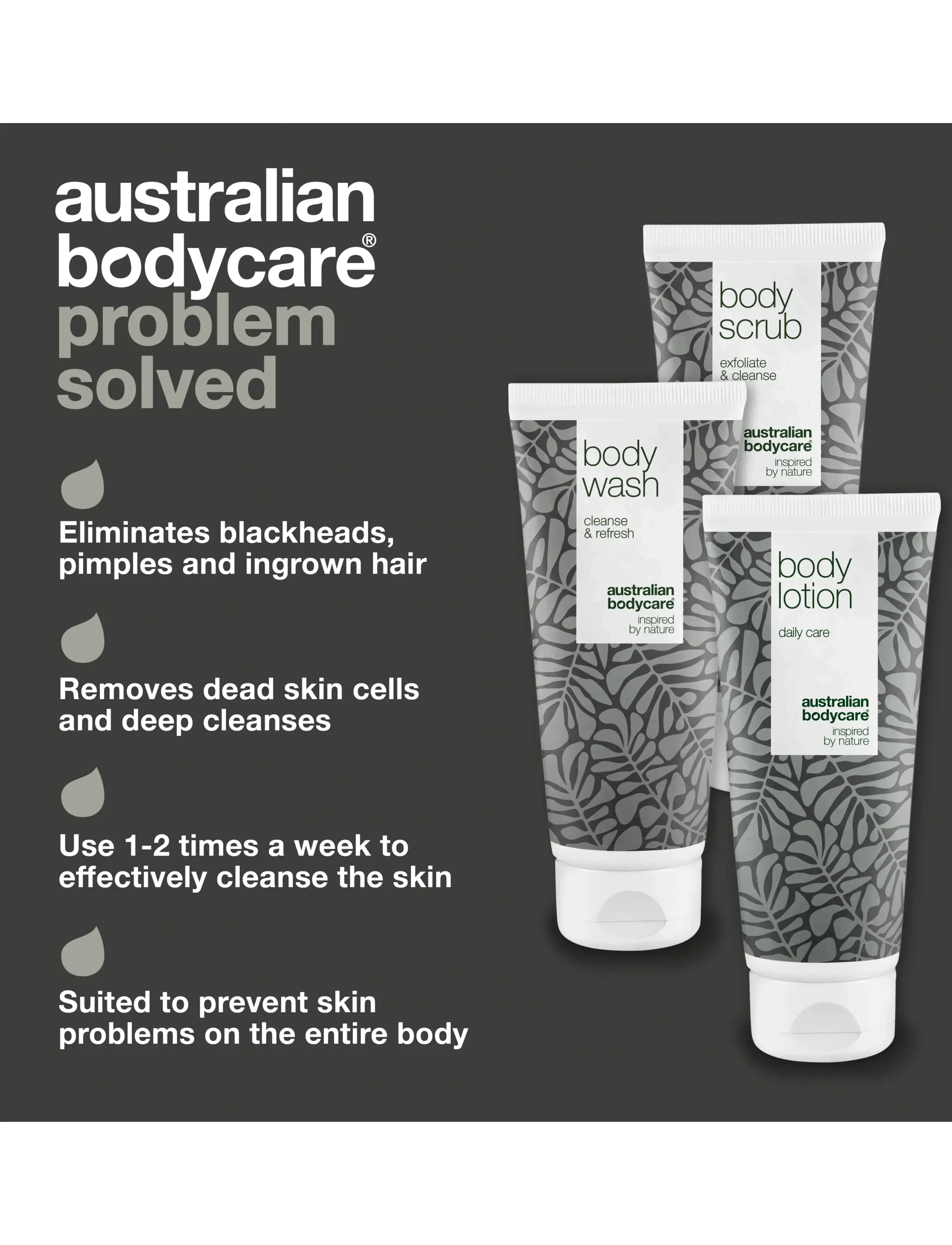 Australian Bodycare - 3 body products for skin blemishes - til ham - tea tree oil - 2