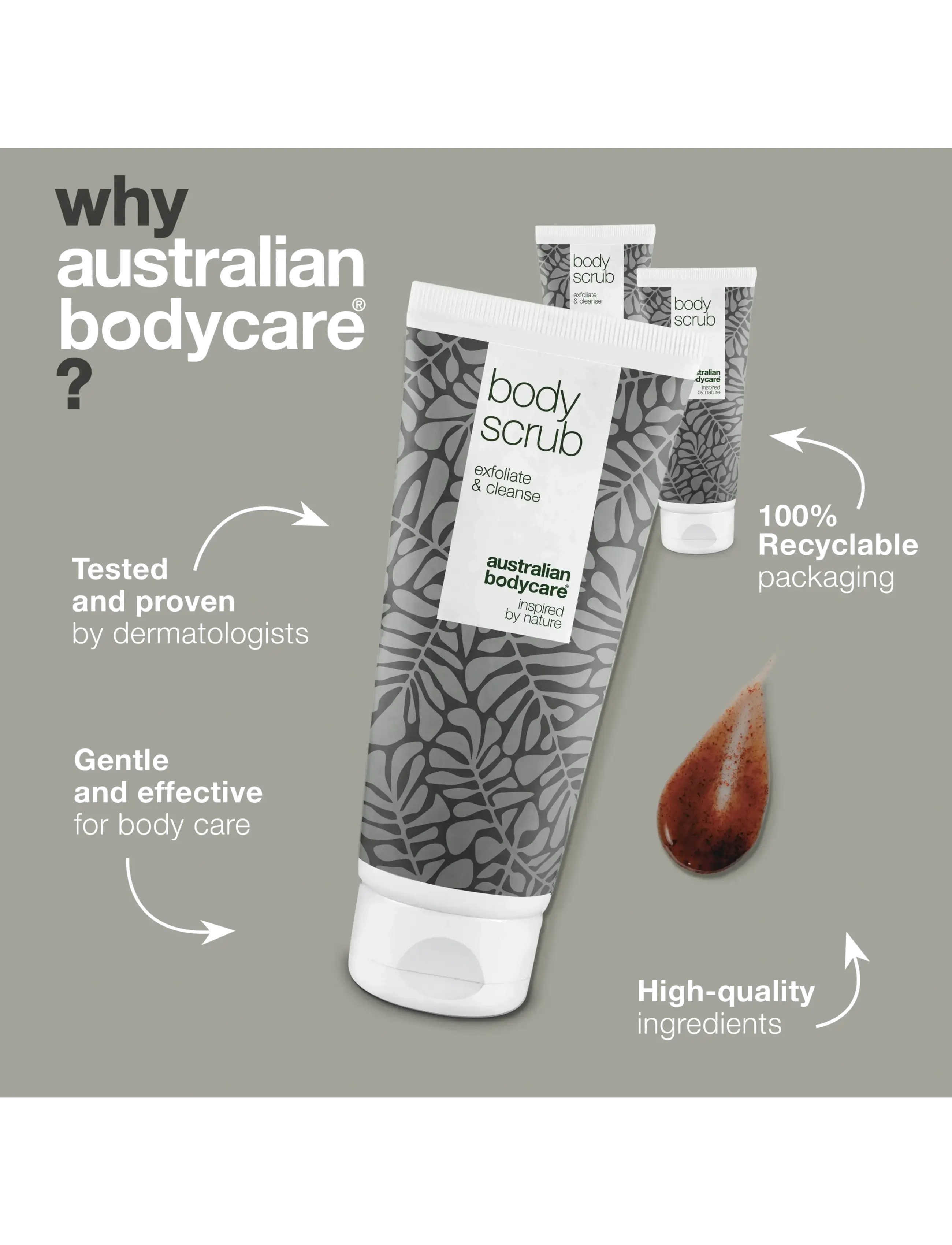 Australian Bodycare - 3 body products for skin blemishes - til ham - tea tree oil - 3