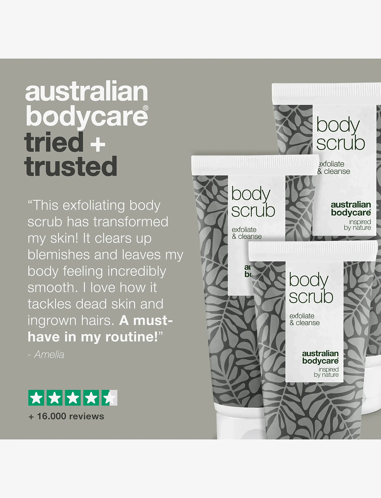 Australian Bodycare - 3 body products for skin blemishes - for him - tea tree oil - 4