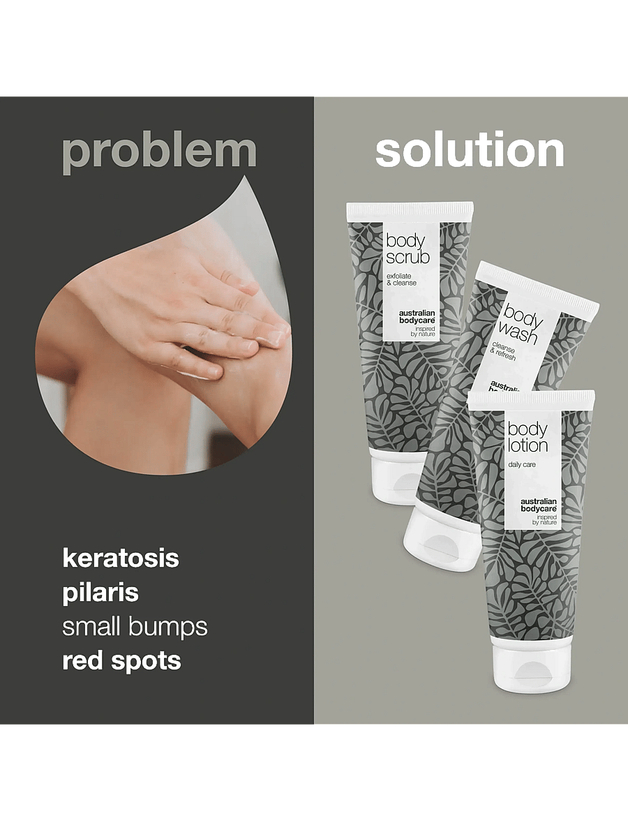 Australian Bodycare - 3 steps to smoot skin - against keratosis pilaris, dry or bumpy skin - giftset - tea tree oil - 1