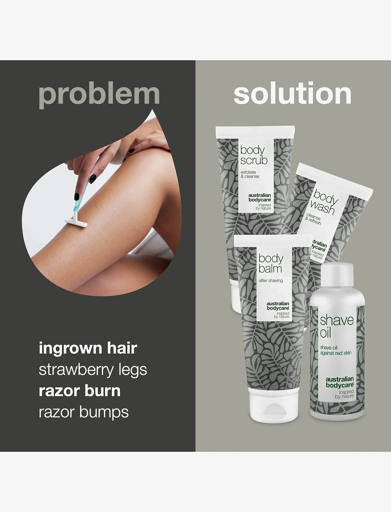 Australian Bodycare - 4x products for razor burn - giftset - tea tree oil - 1