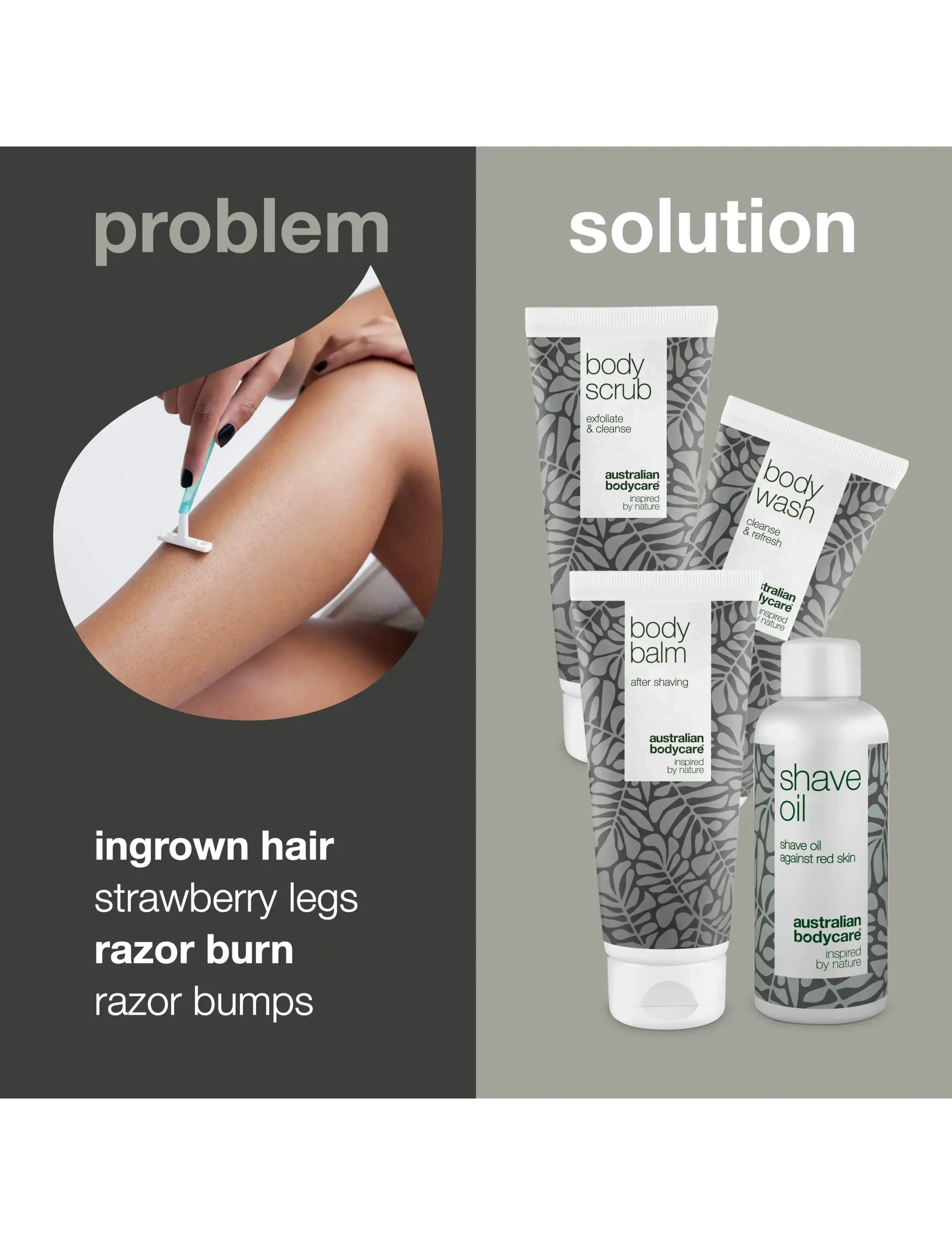 Australian Bodycare - 4x products for razor burn - giftset - tea tree oil - 1