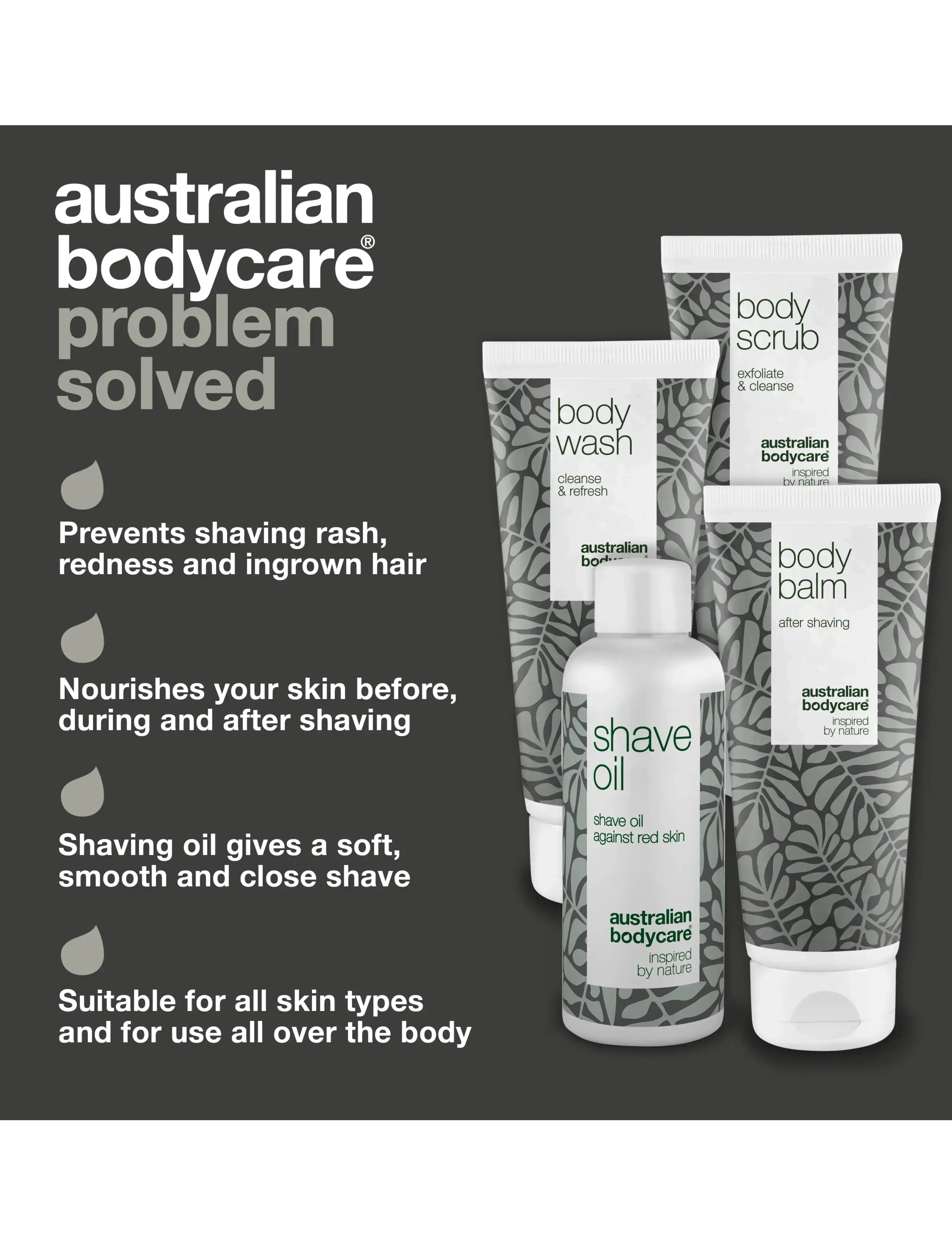 Australian Bodycare - 4x products for razor burn - giftset - tea tree oil - 2