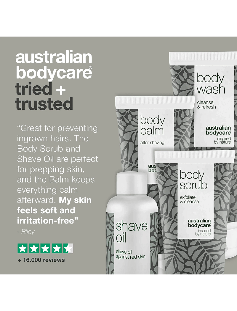 Australian Bodycare - 4x products for razor burn - giftset - tea tree oil - 4