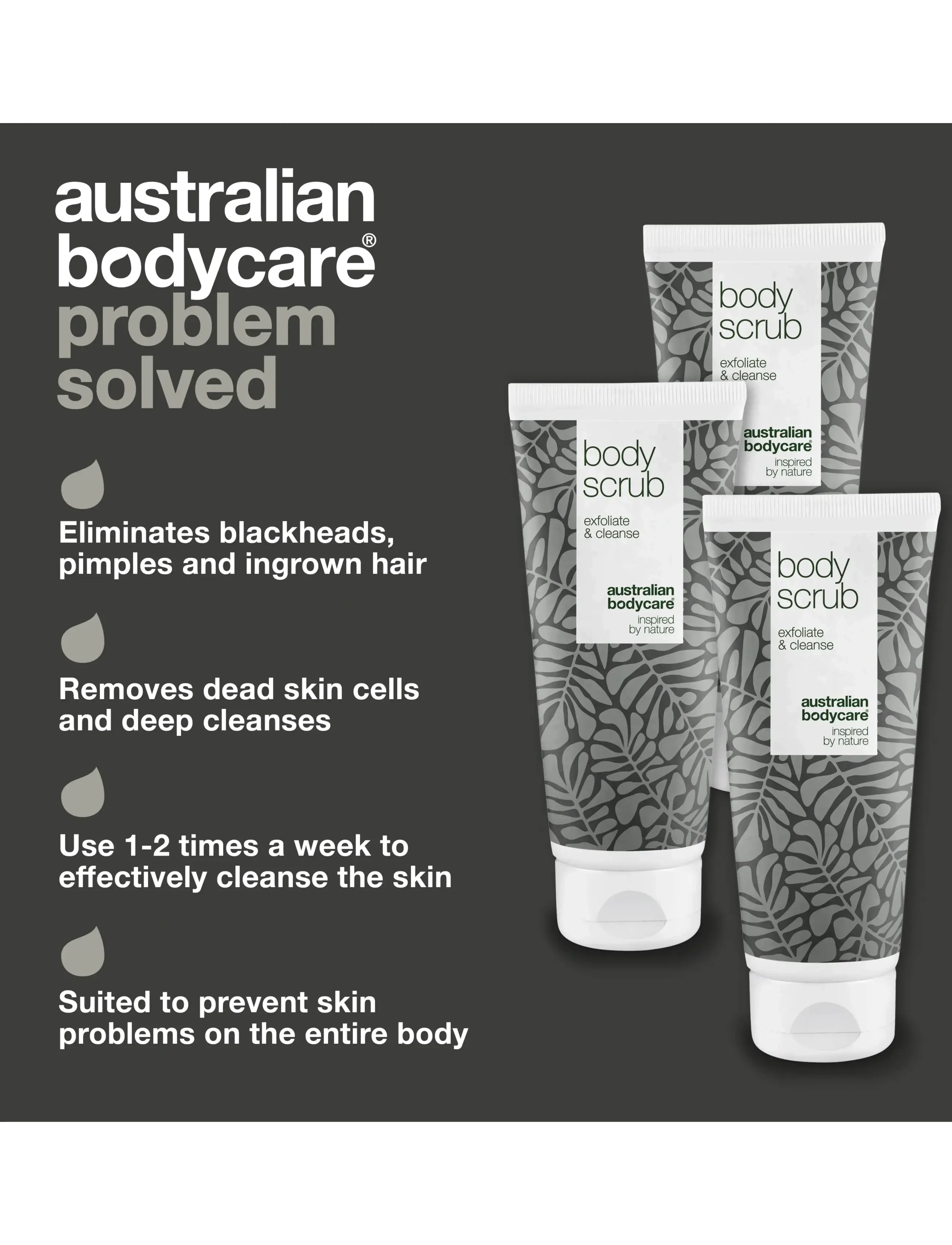Australian Bodycare - 3 body scrub for blemished skin - til hende - tea tree oil - 2