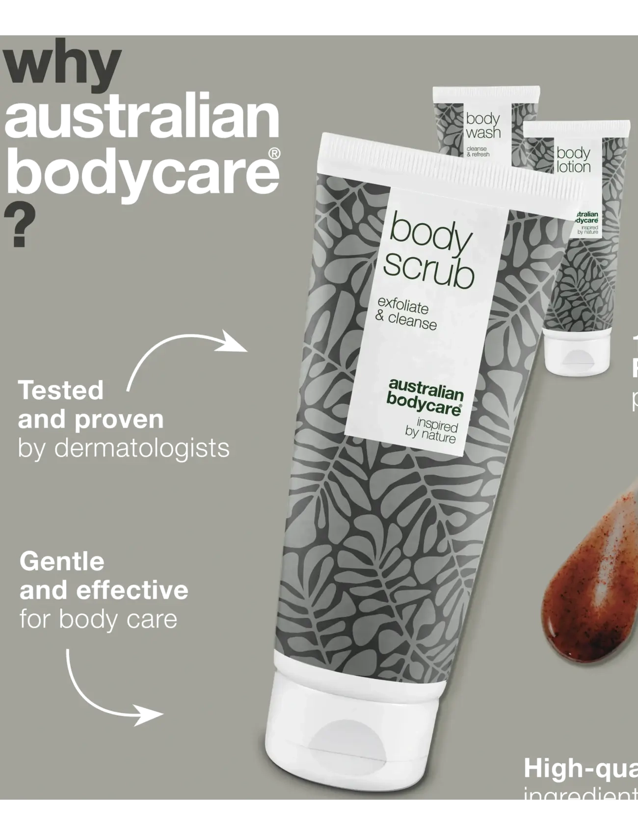 Australian Bodycare - 3 body scrub for blemished skin - til hende - tea tree oil - 3