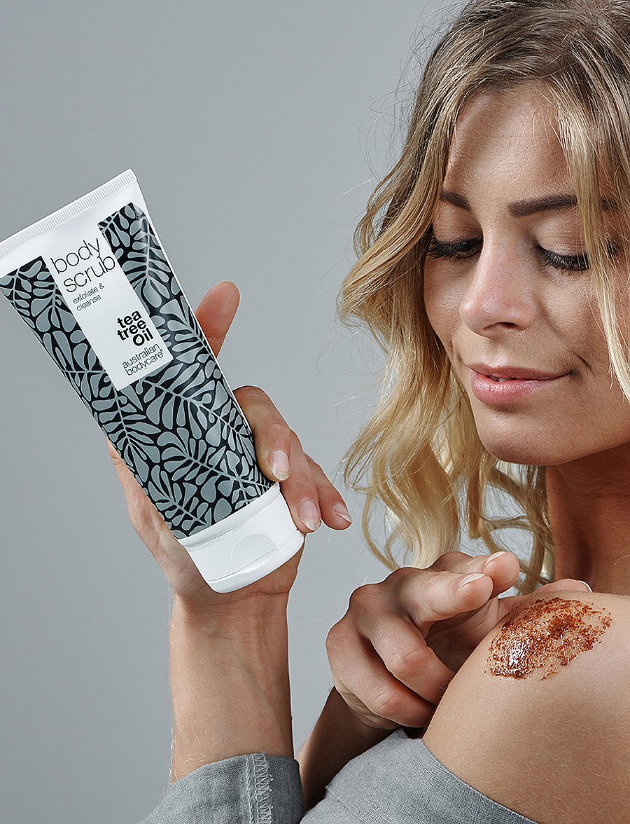 Australian Bodycare - 3 body scrub for blemished skin - giftset - tea tree oil - 5