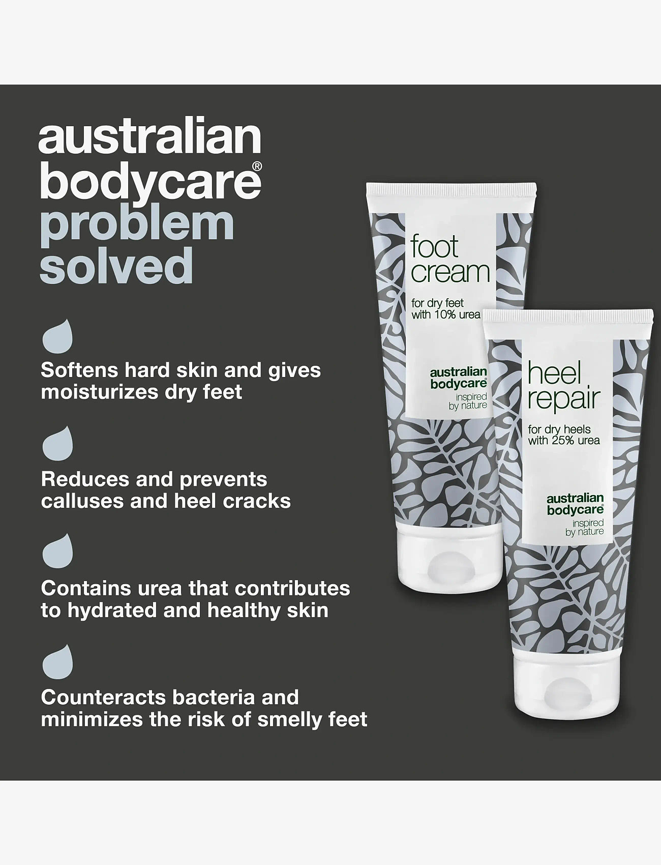 Australian Bodycare - Foot care duo - for dry feet & cracked heels - rankų kremas - tea tree oil - 2