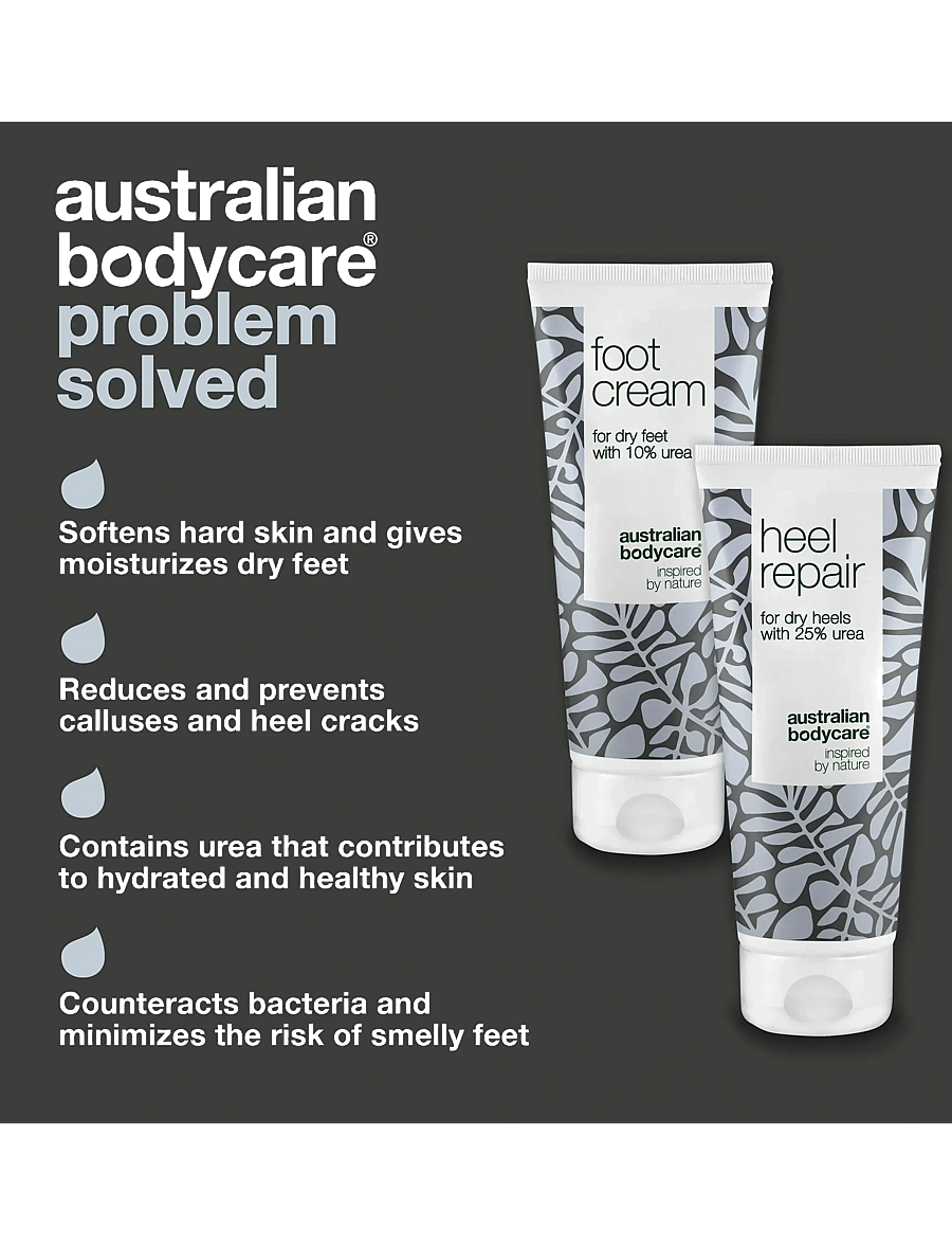 Australian Bodycare - Foot care duo - for dry feet & cracked heels - kätekreem - tea tree oil - 2