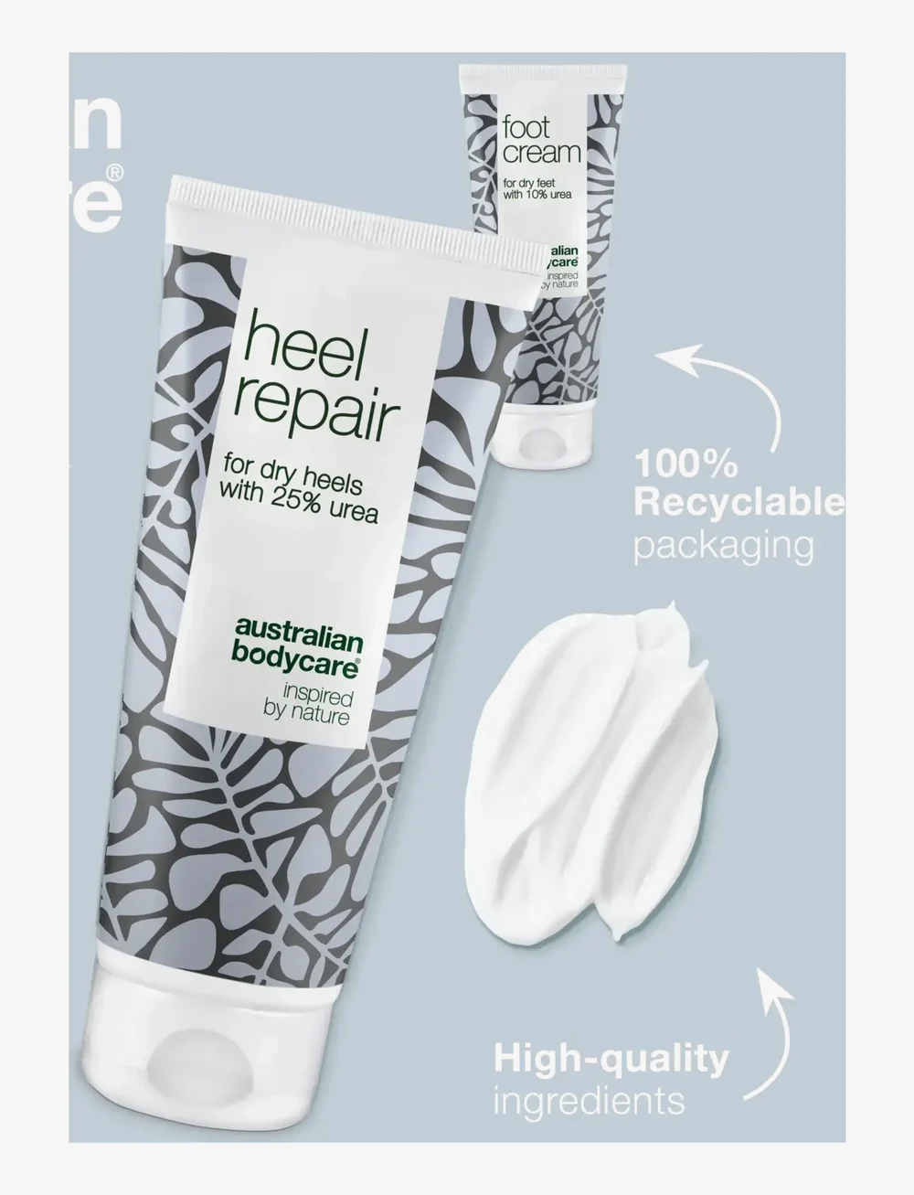 Australian Bodycare - Foot care duo - for dry feet & cracked heels - kätekreem - tea tree oil - 3