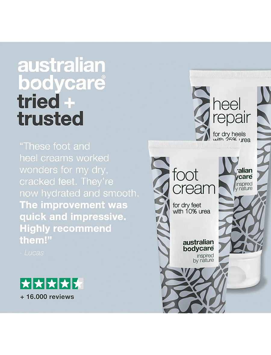Australian Bodycare - Foot care duo - for dry feet & cracked heels - kätekreem - tea tree oil - 4