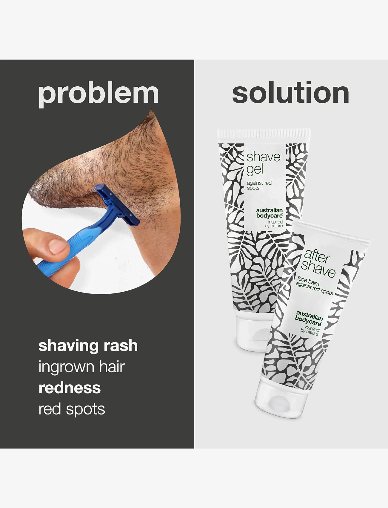 Australian Bodycare - smooth shave duo - to reduce razor bumps and red spots - inför solen - tea tree oil - 1