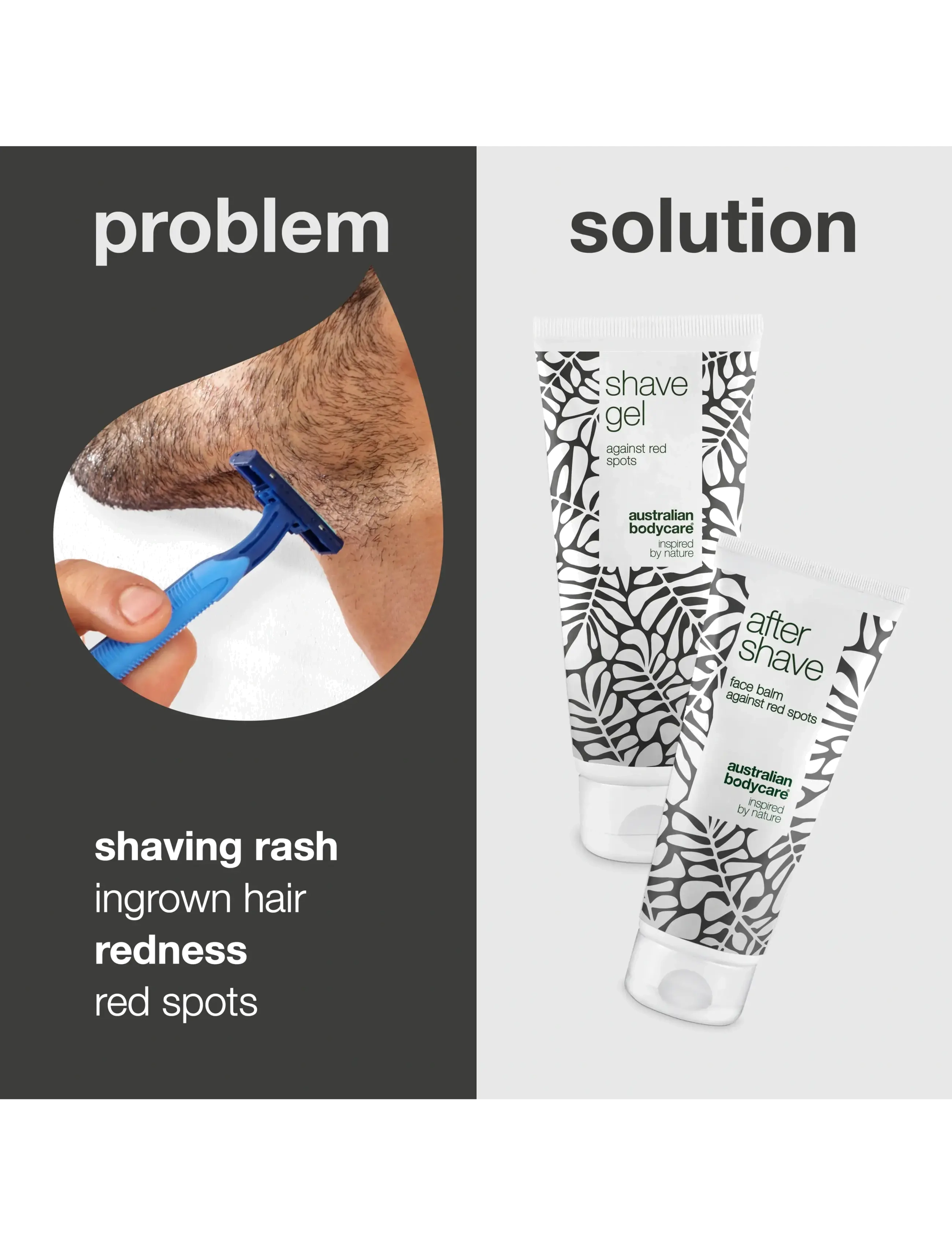 Australian Bodycare - smooth shave duo - to reduce razor bumps and red spots - barbering - tea tree oil - 1