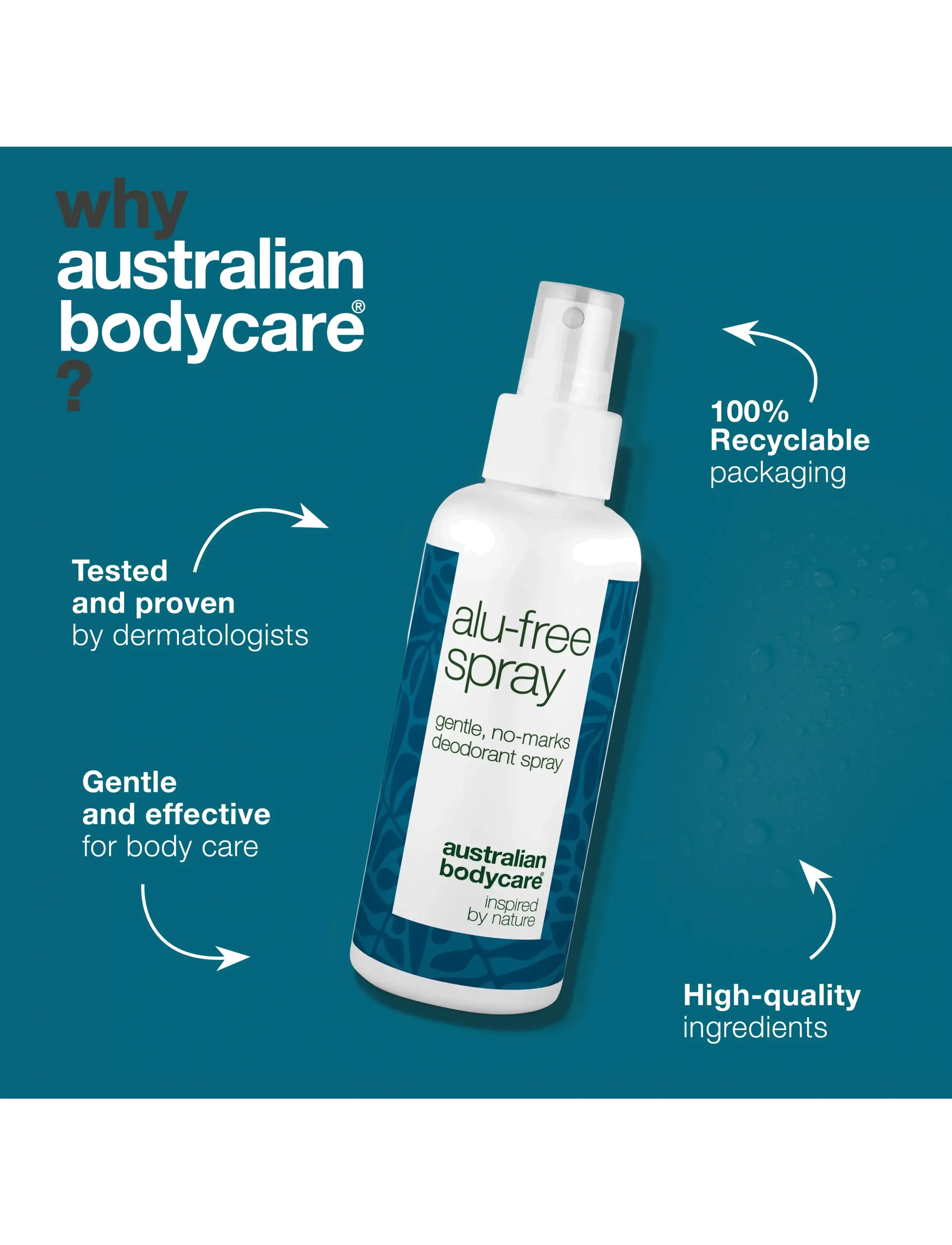 Australian Bodycare - Deo Spray - aluminium free 100 ml - deospray - clear - 3