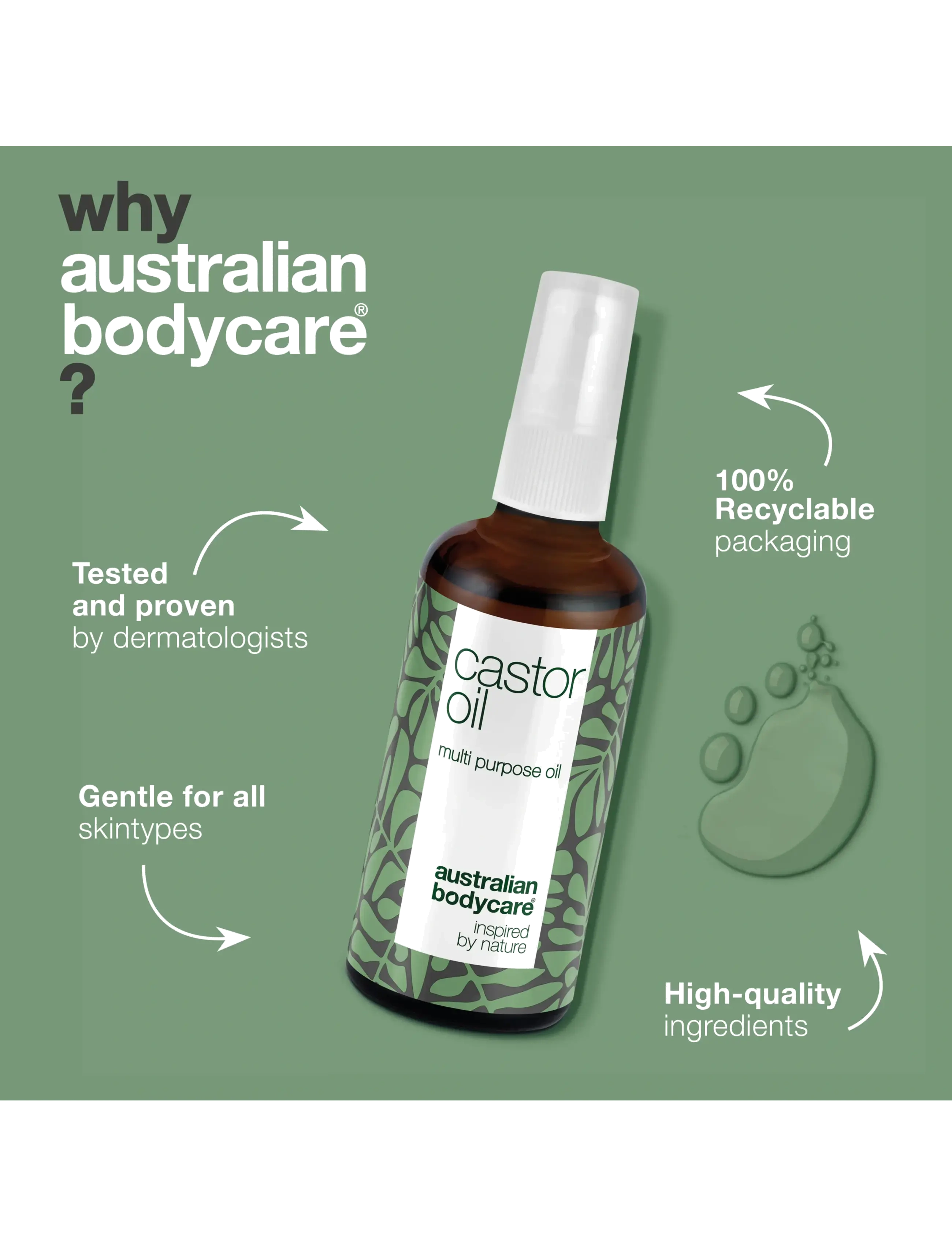 Australian Bodycare - Castor Oil 100ml - hårolie - / - 3