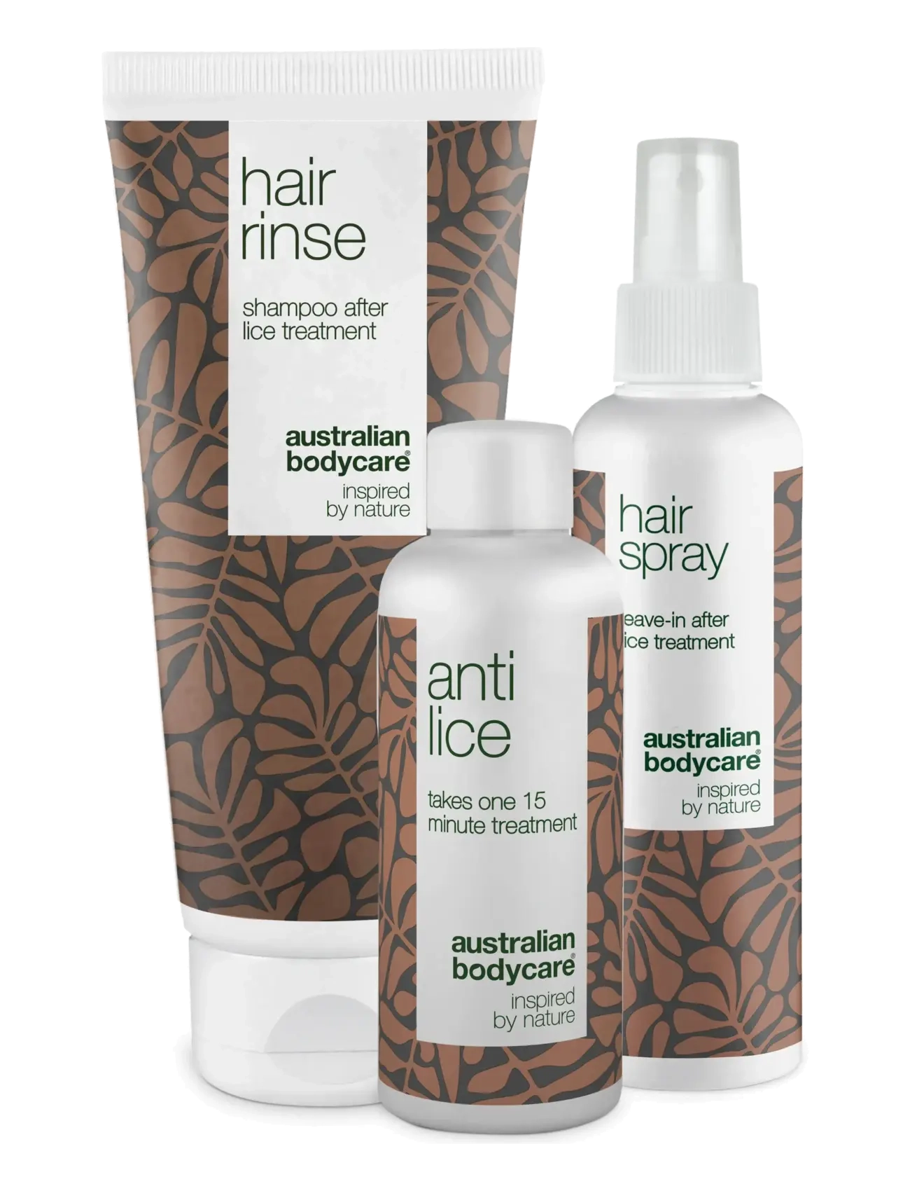 Australian Bodycare Head Lice Kit, Hair Sæt, Nude, Str: 450 ML