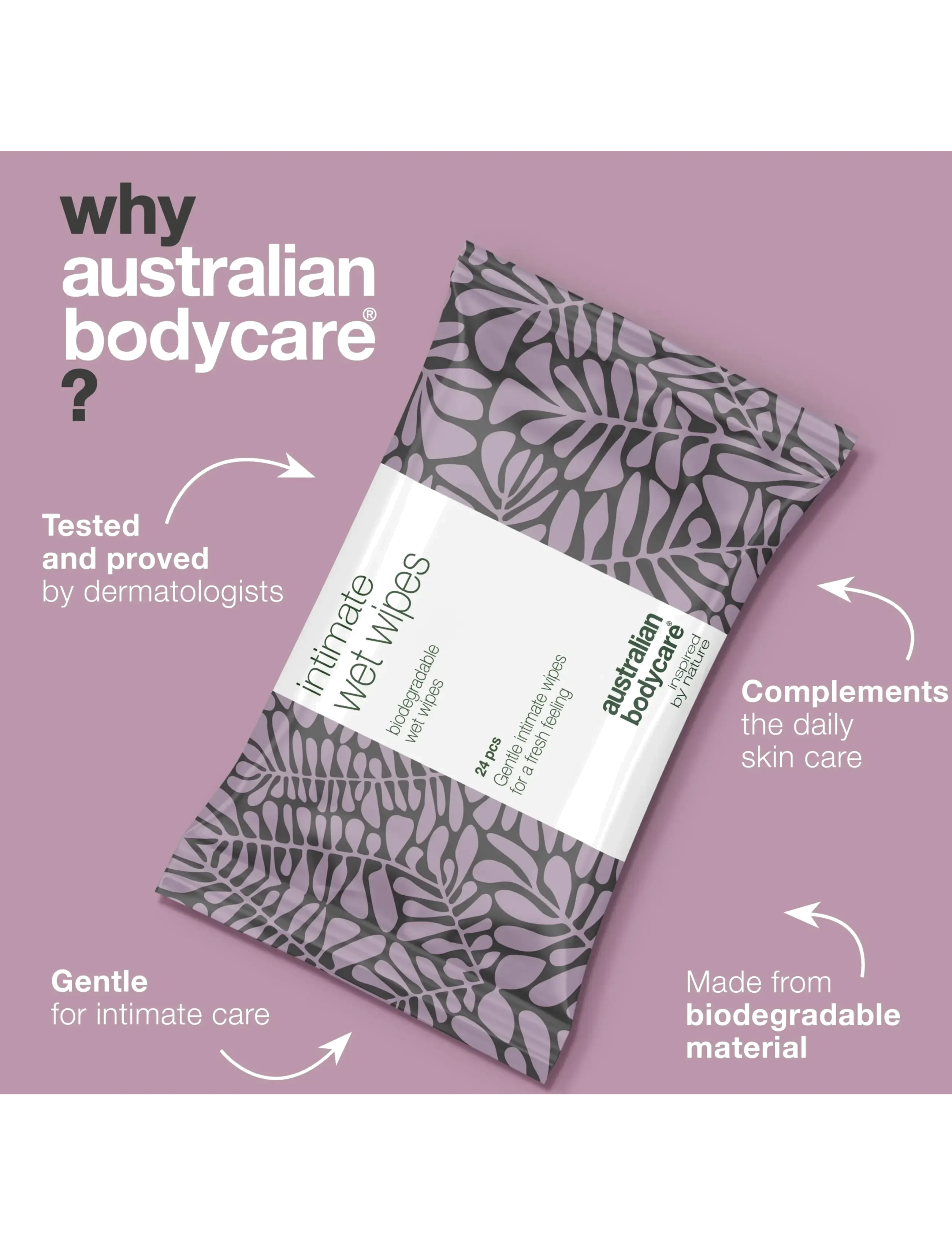 Australian Bodycare - Intim Wet Wipes 24pcs - intimvask - clear - 3