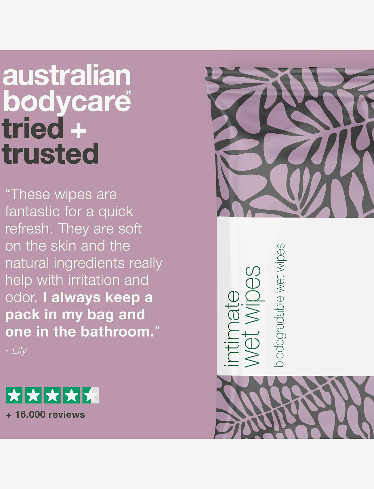 Australian Bodycare - Intim Wet Wipes 24pcs - Þvottur fyrir viðkvæm svæði - clear - 4