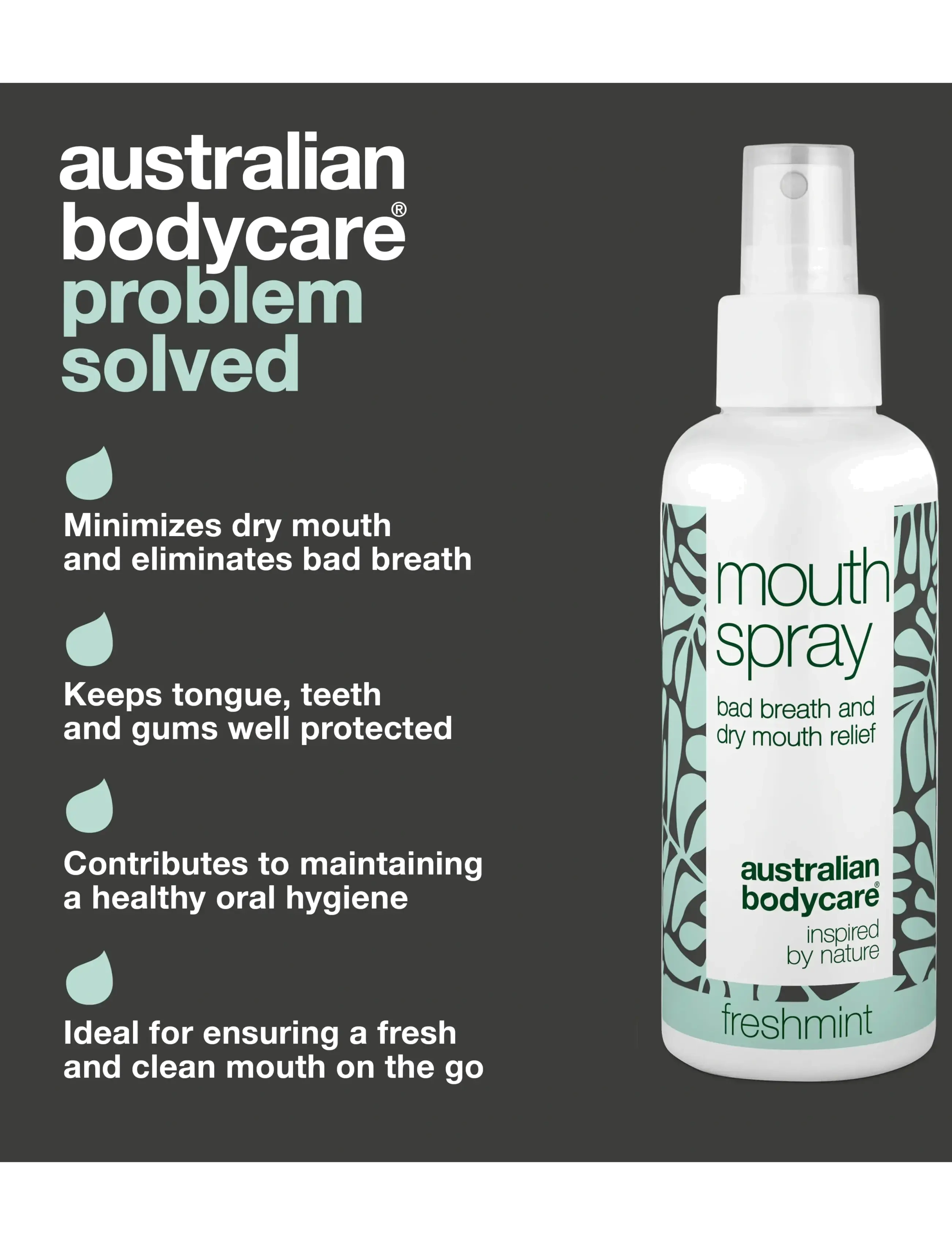 Australian Bodycare - Mouth spray with freshmint 100ml - suuhygienia - clear - 2