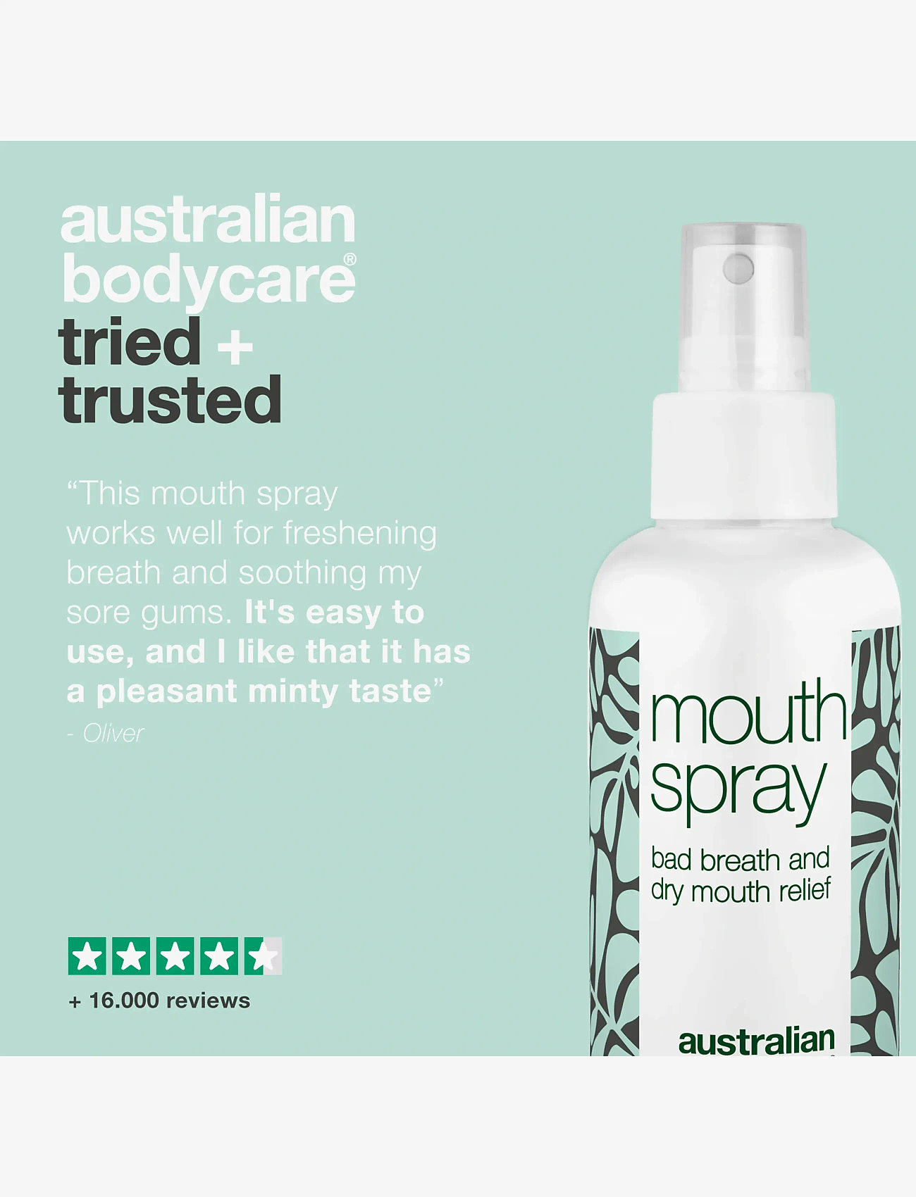 Australian Bodycare - Mouth spray with freshmint 100ml - munskölj - clear - 4