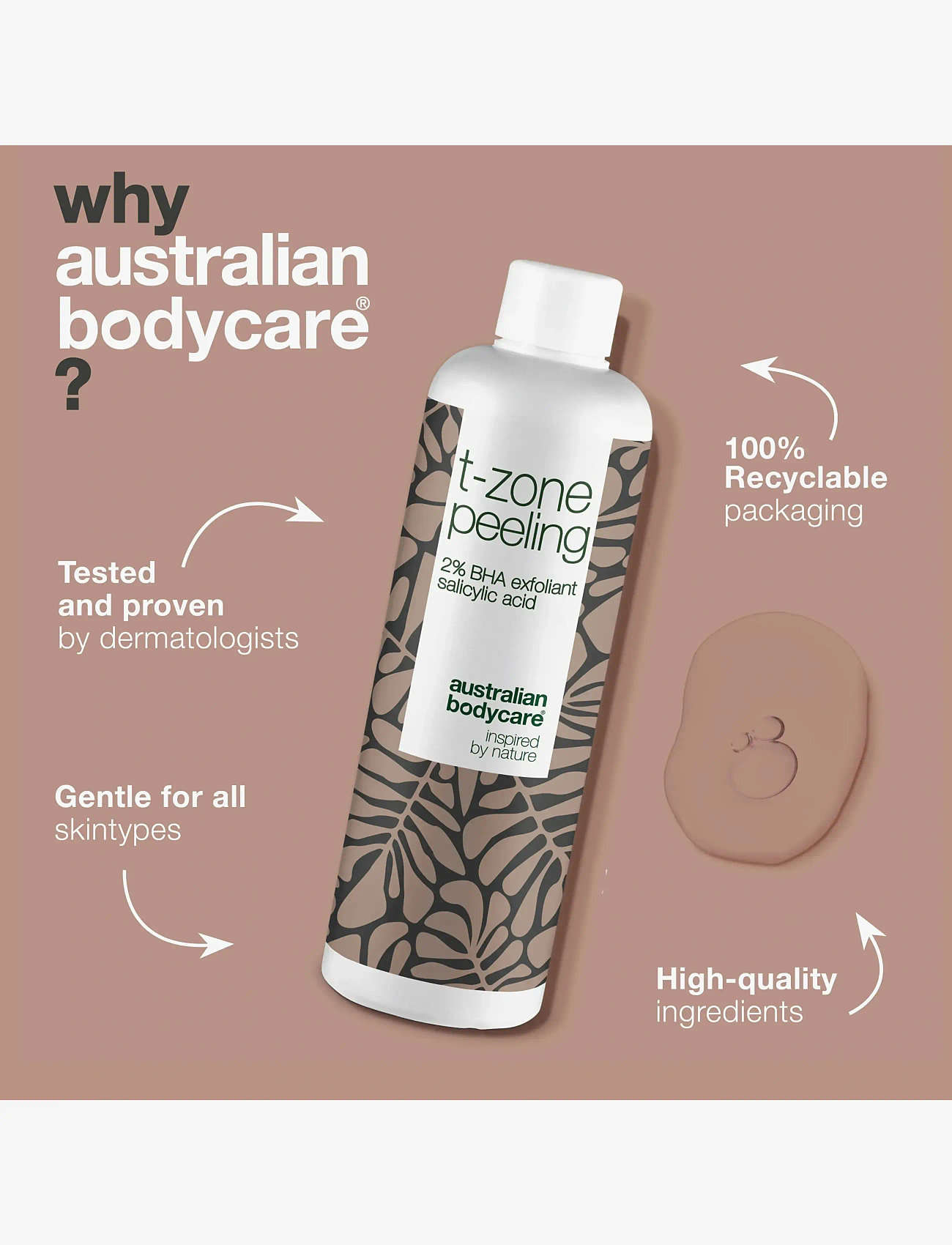 Australian Bodycare - T-zone peeling 150 ml - exfolierande ansiktsvatten - / - 3