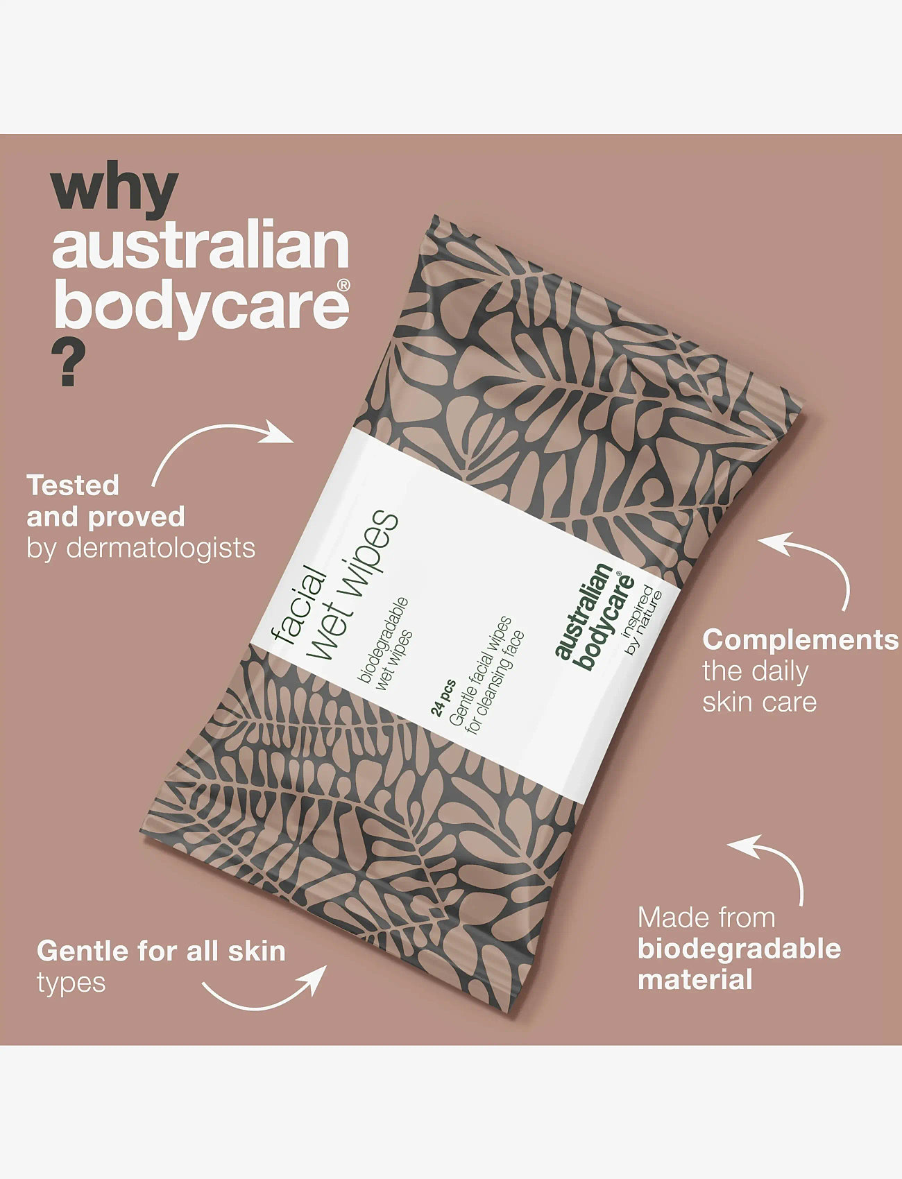 Australian Bodycare - Face Wet Wipes 24pcs - renseservietter - clear - 3