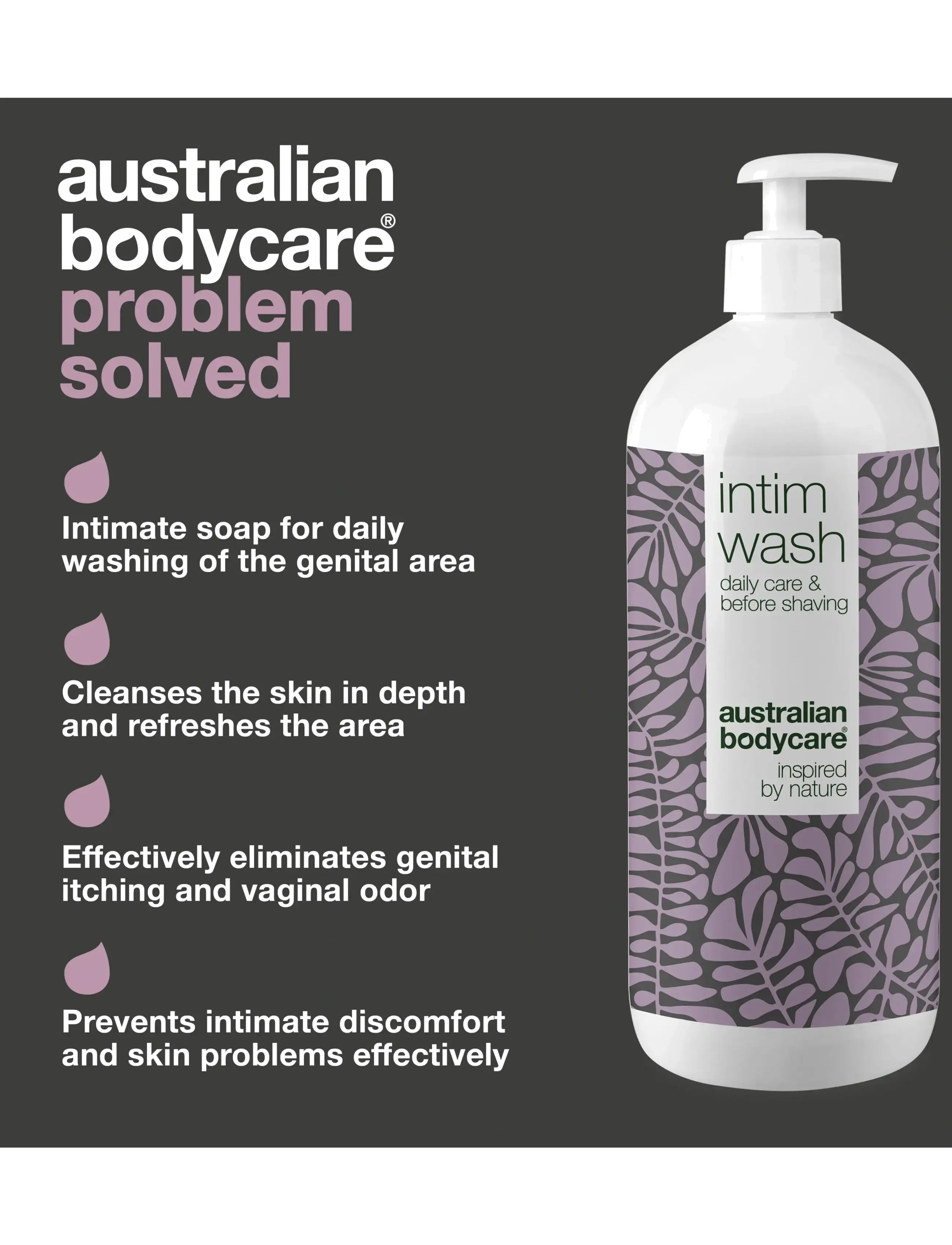 Australian Bodycare - Intim Wash 1000 ml - intīmās higiēnas līdzekļi - clear - 2