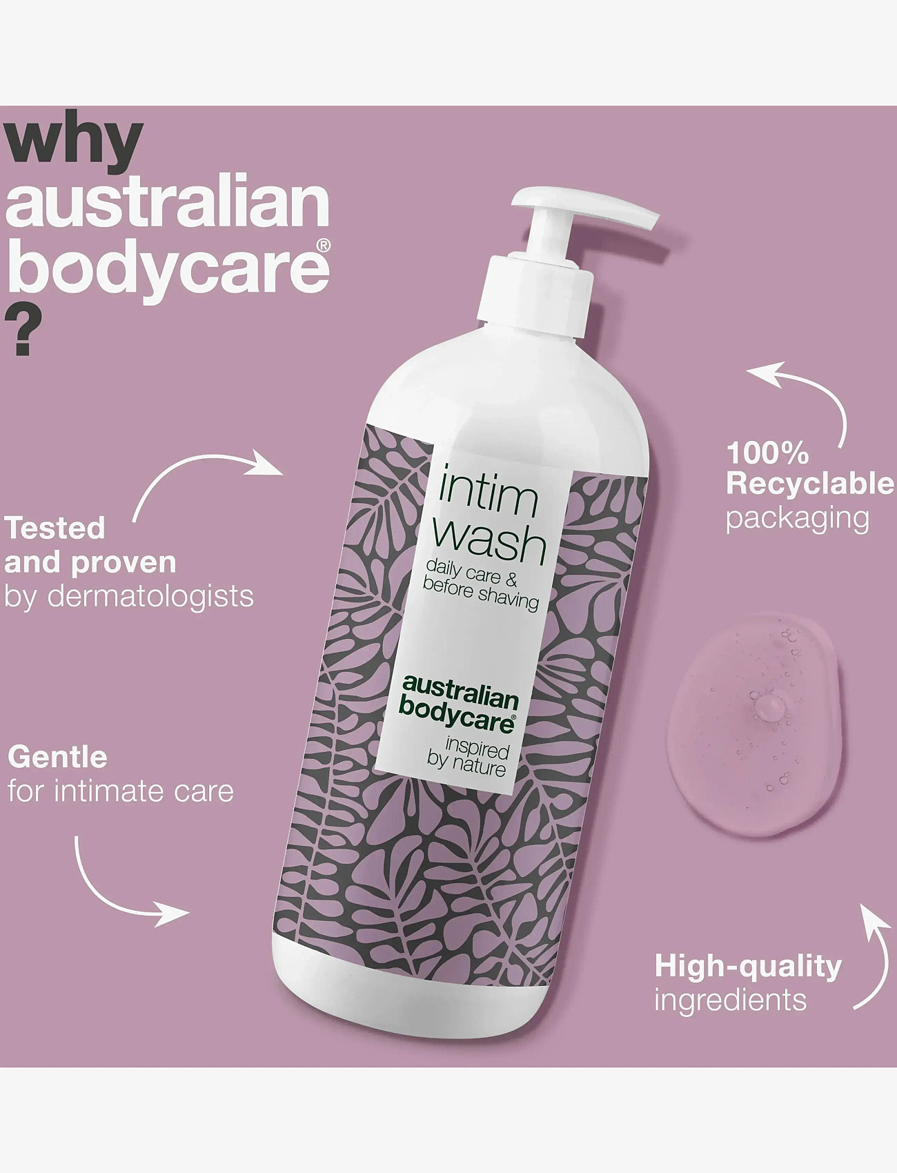 Australian Bodycare - Intim Wash 1000 ml - intimate wash - clear - 3