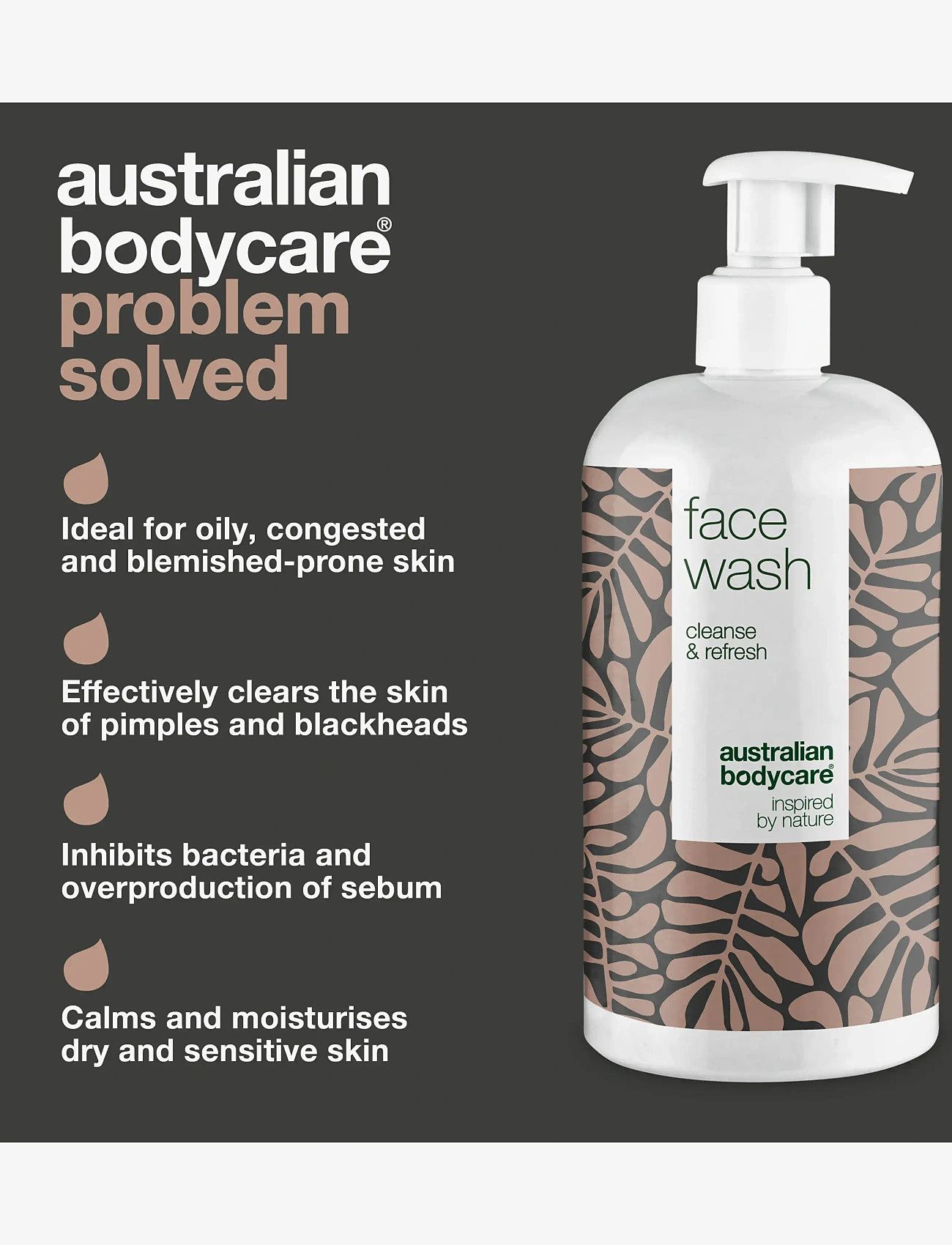 Australian Bodycare - Face Wash 500 ml - rengöringsgel - clear - 2