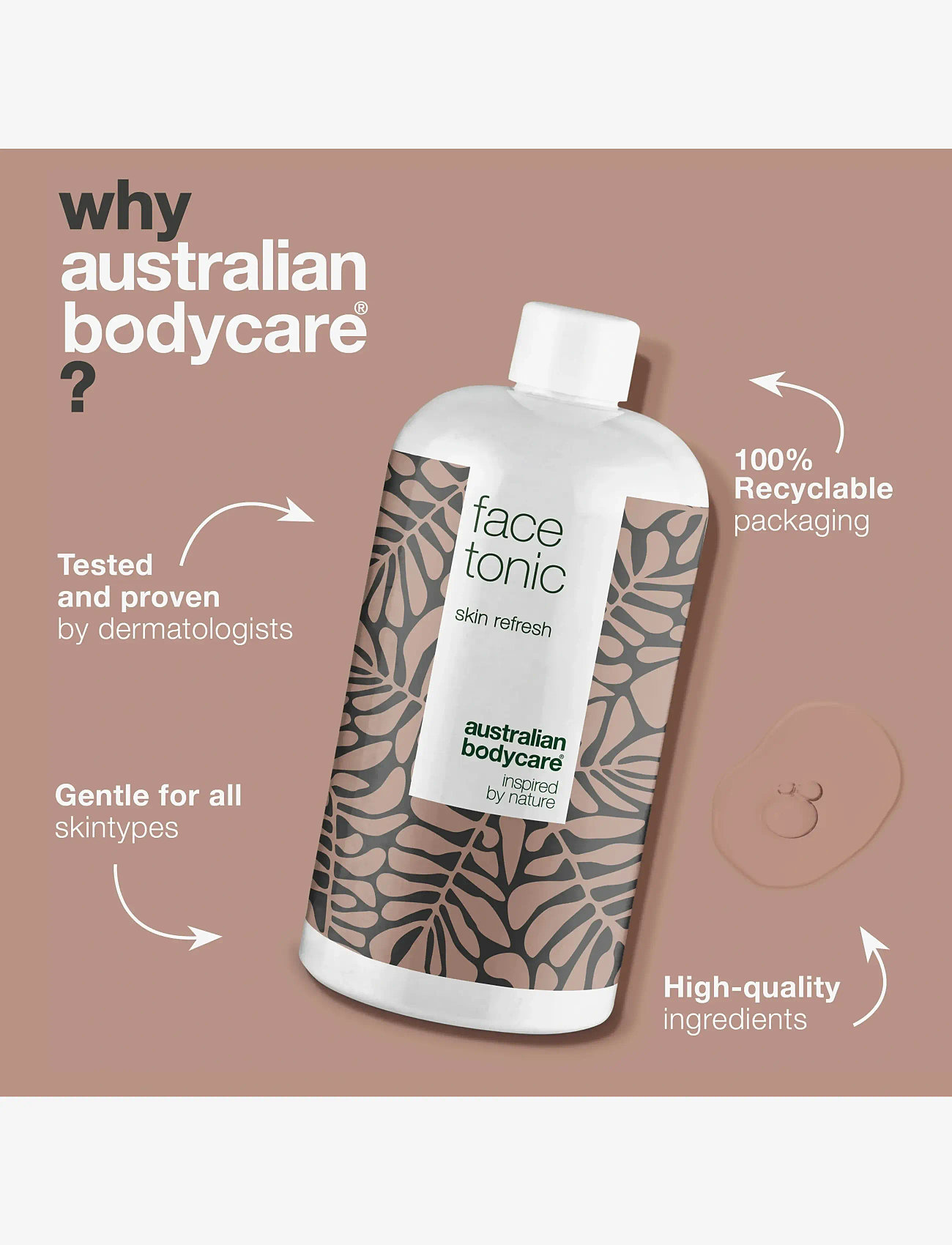 Australian Bodycare - Face Tonic 500 ml - fugtgivende tonere - clear - 3