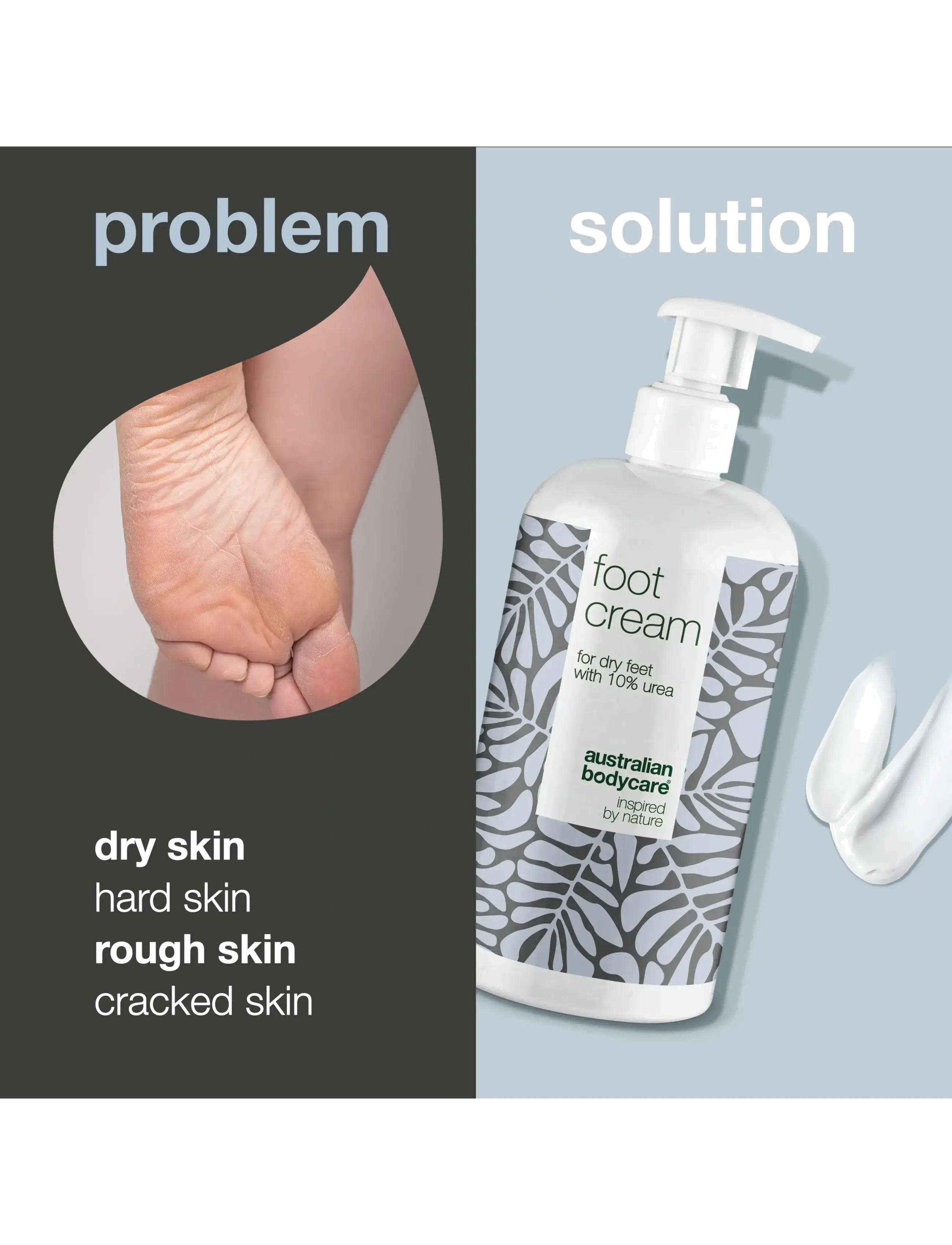 Australian Bodycare - Foot Cream 500 ml - håndkrem & fotkrem - clear - 1