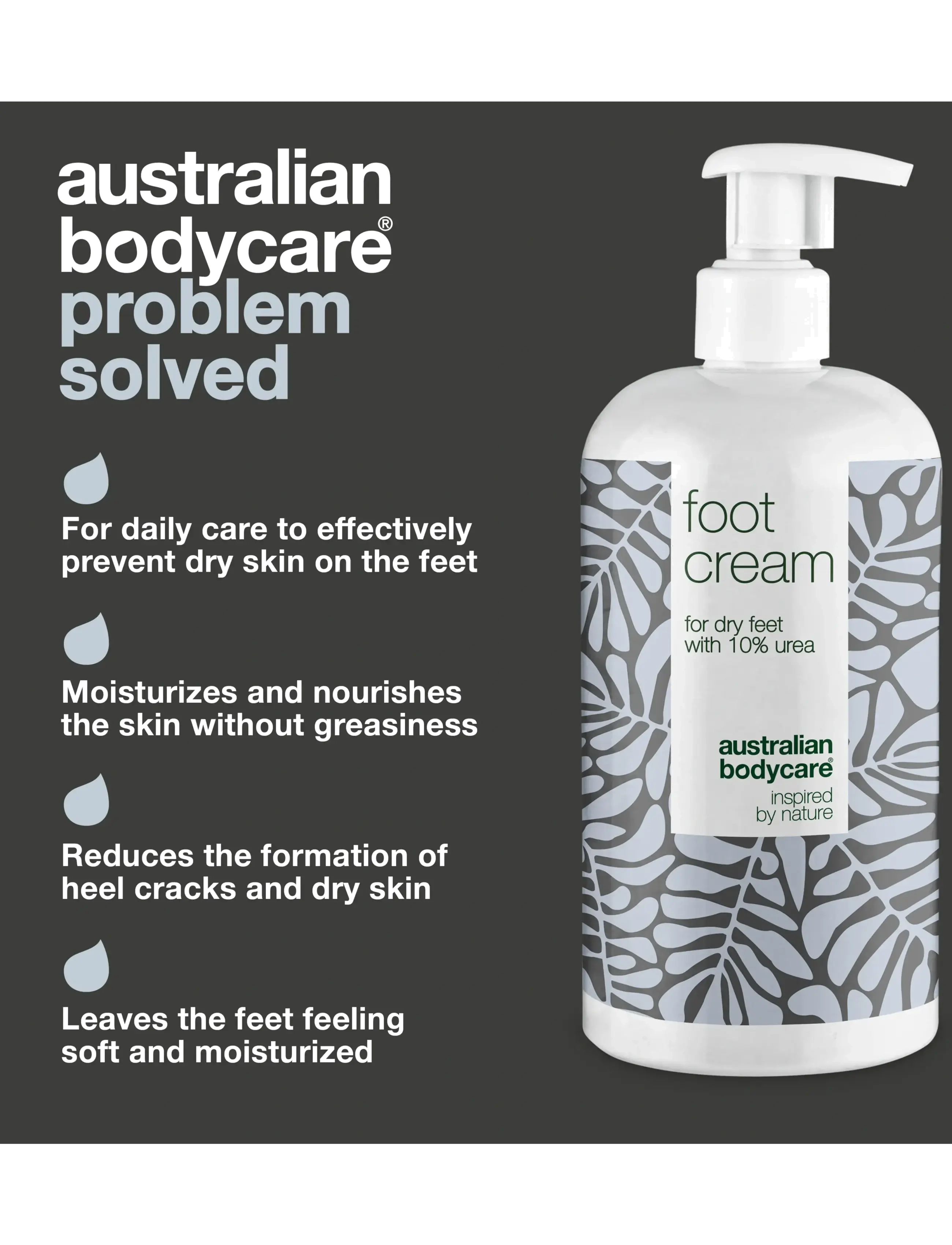 Australian Bodycare - Foot Cream 500 ml - håndkrem & fotkrem - clear - 2
