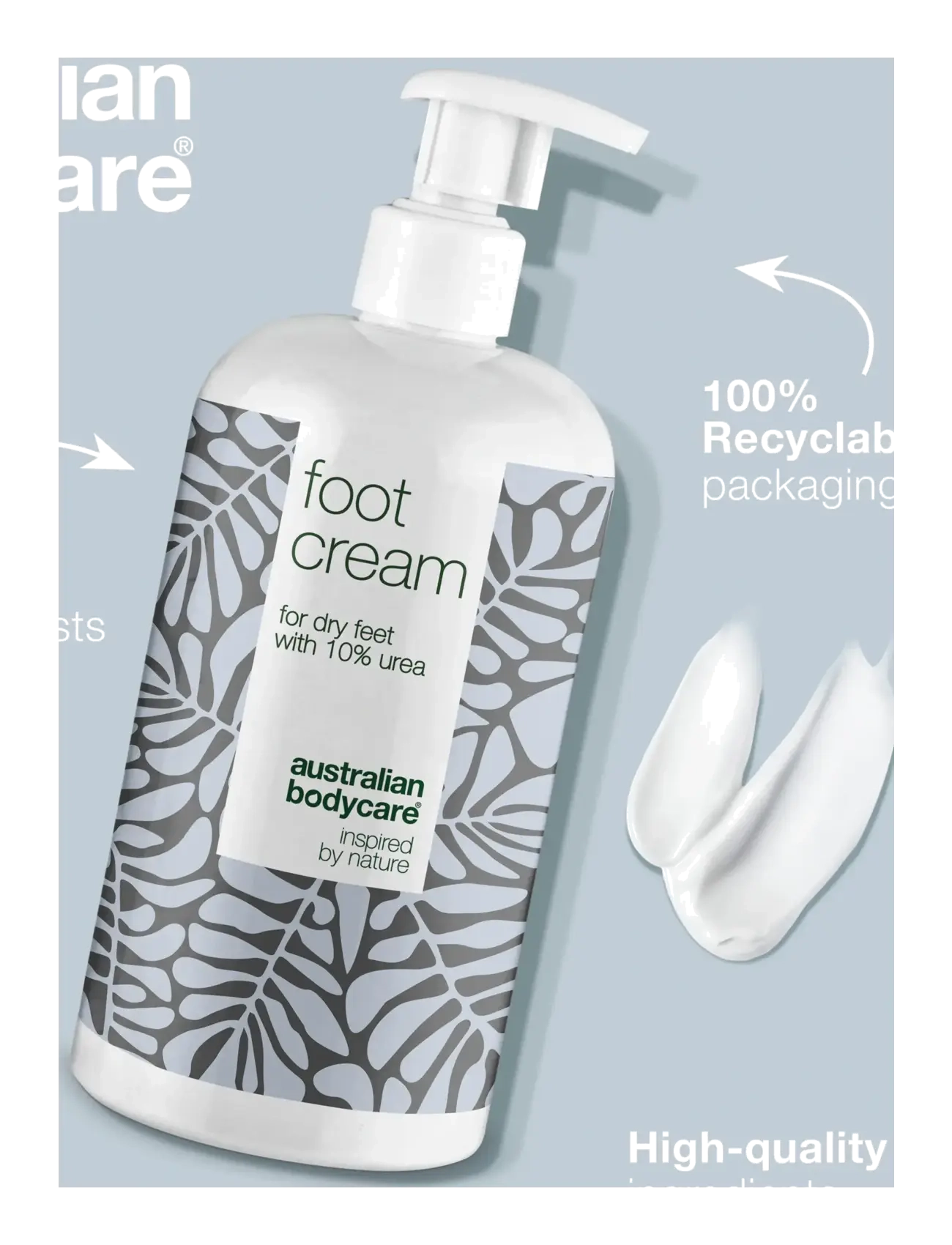 Australian Bodycare - Foot Cream 500 ml - håndkrem & fotkrem - clear - 3