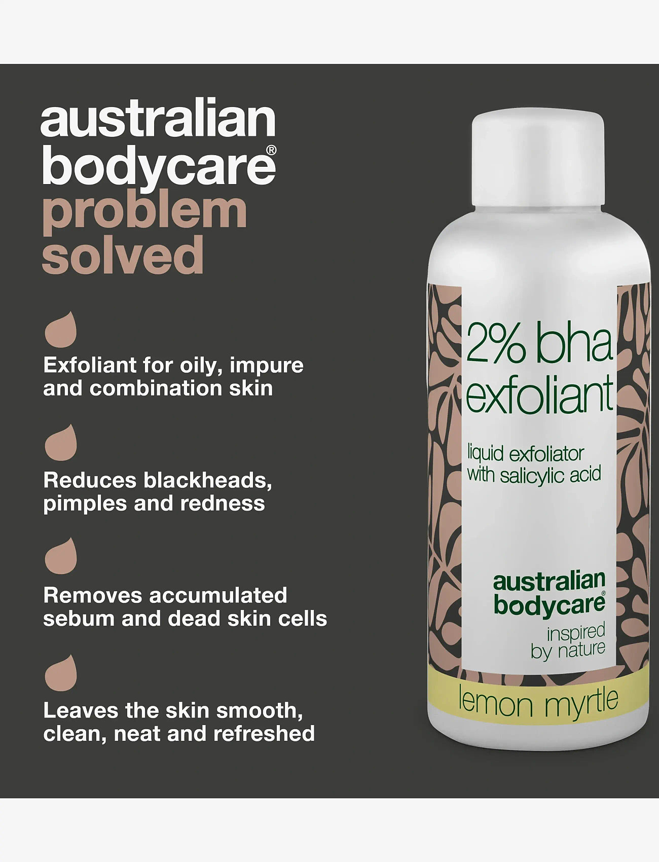 Australian Bodycare - 2% BHA exfoliant Lemon Myrtle - 55 ml - peeling - andlit - clear - 2