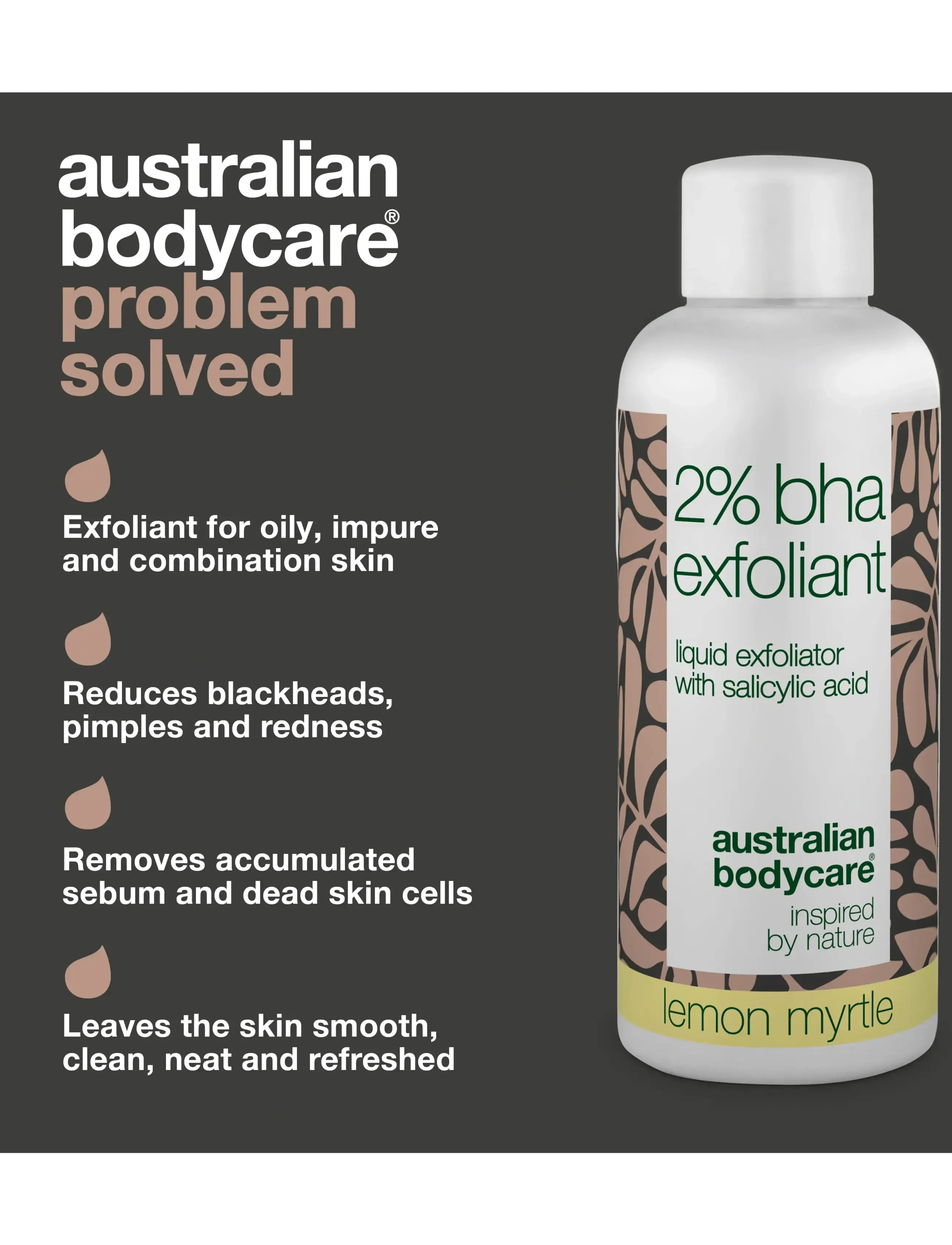Australian Bodycare - 2% BHA exfoliant Lemon Myrtle - 55 ml - peeling - andlit - clear - 2