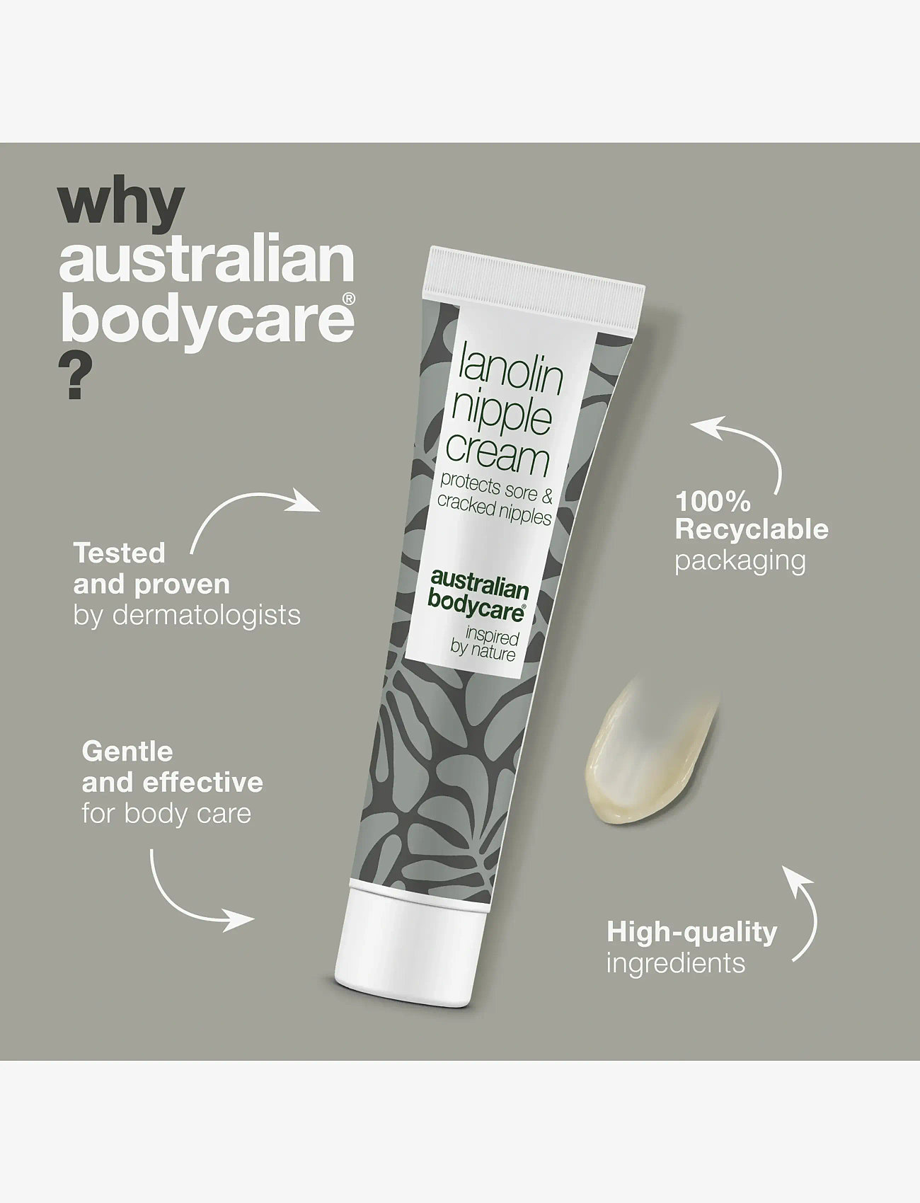 Australian Bodycare - Lanolin nipple creme 30 ml - lotion & cream - clear - 3