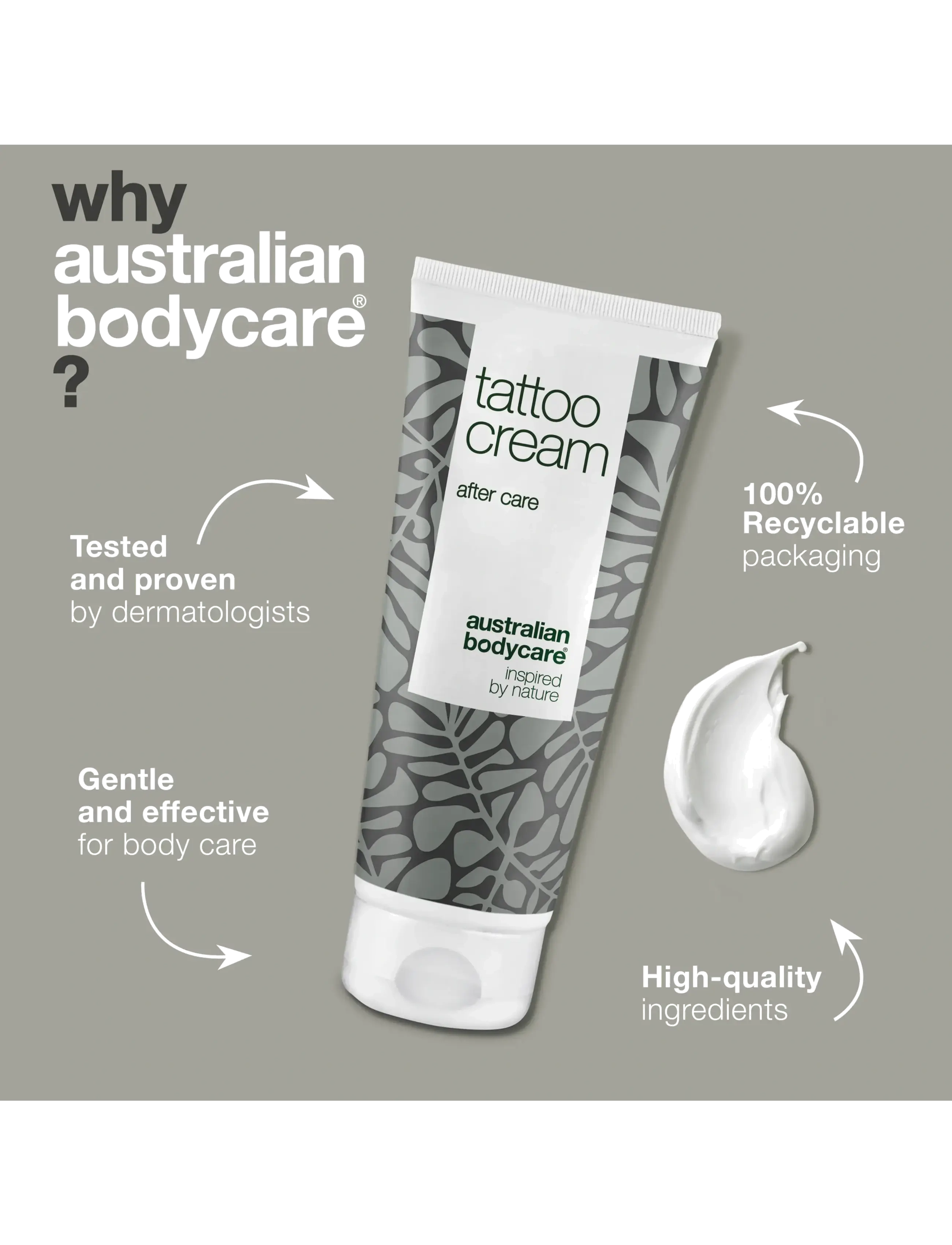 Australian Bodycare - Tattoo Creme after care 100 ml - rejsestørrelser & kits  - clear - 3