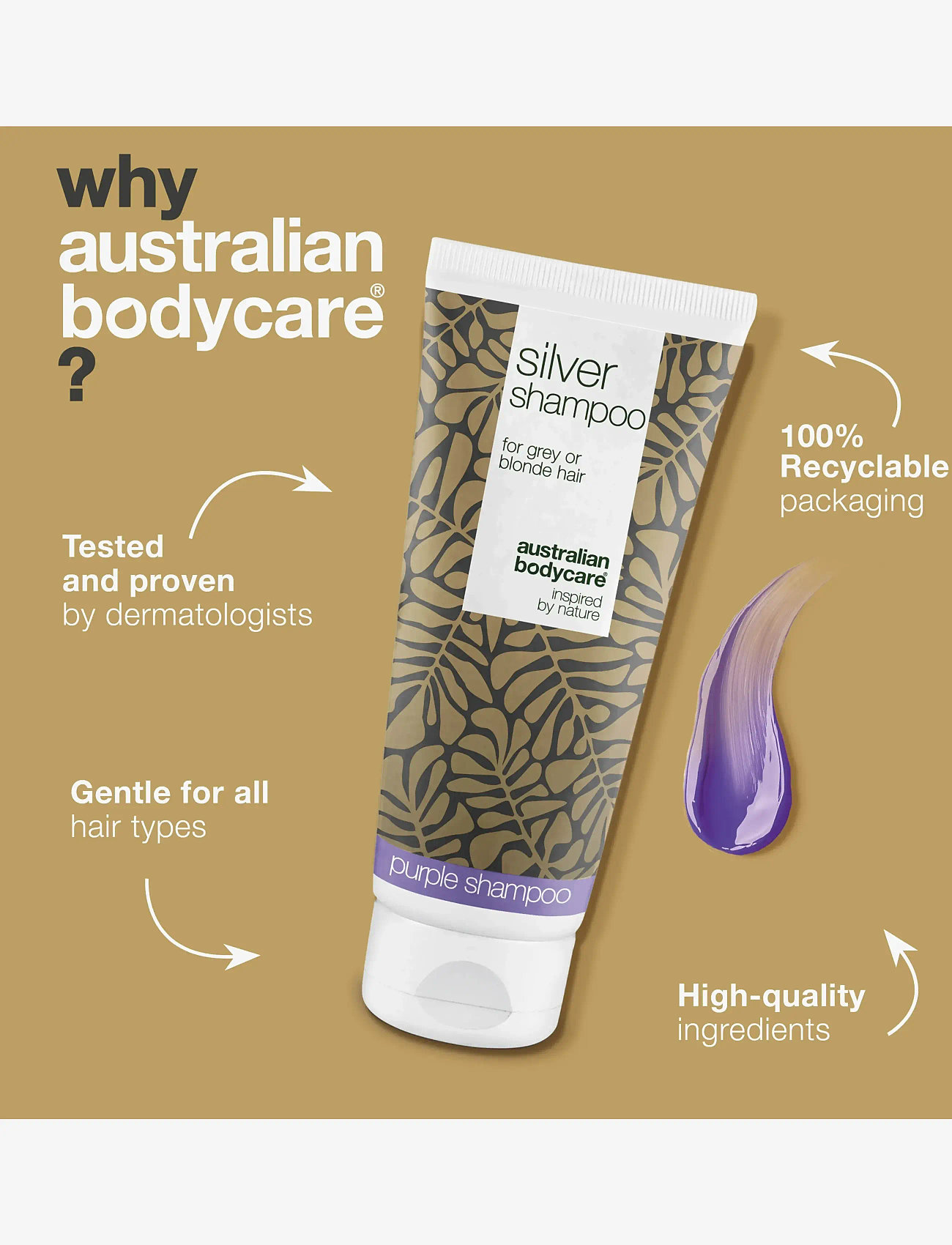 Australian Bodycare - Silver shampoo daily 200 ml - silvershampoo - clear - 3