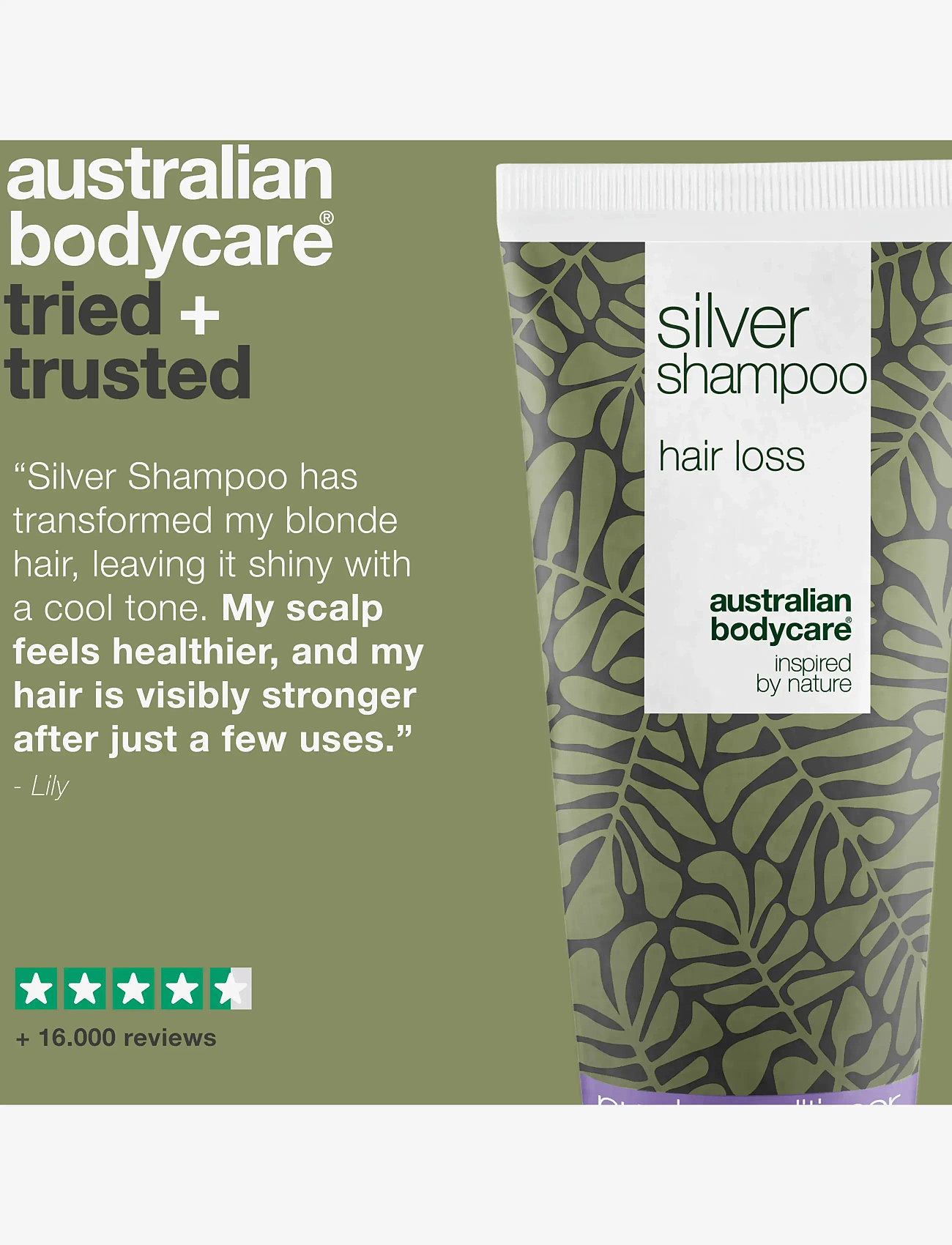 Australian Bodycare - Silver shampoo hair loss 200 ml - silvershampoo - clear - 4