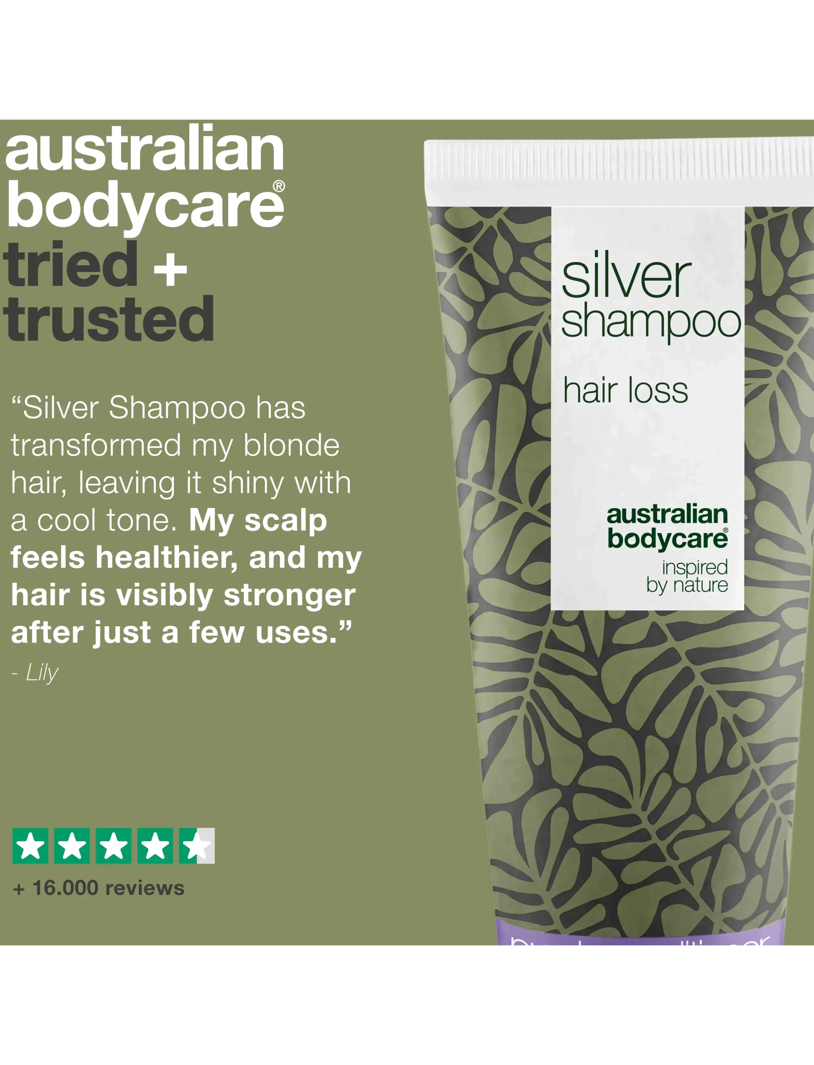 Australian Bodycare - Silver shampoo hair loss 200 ml - silvershampoo - clear - 4