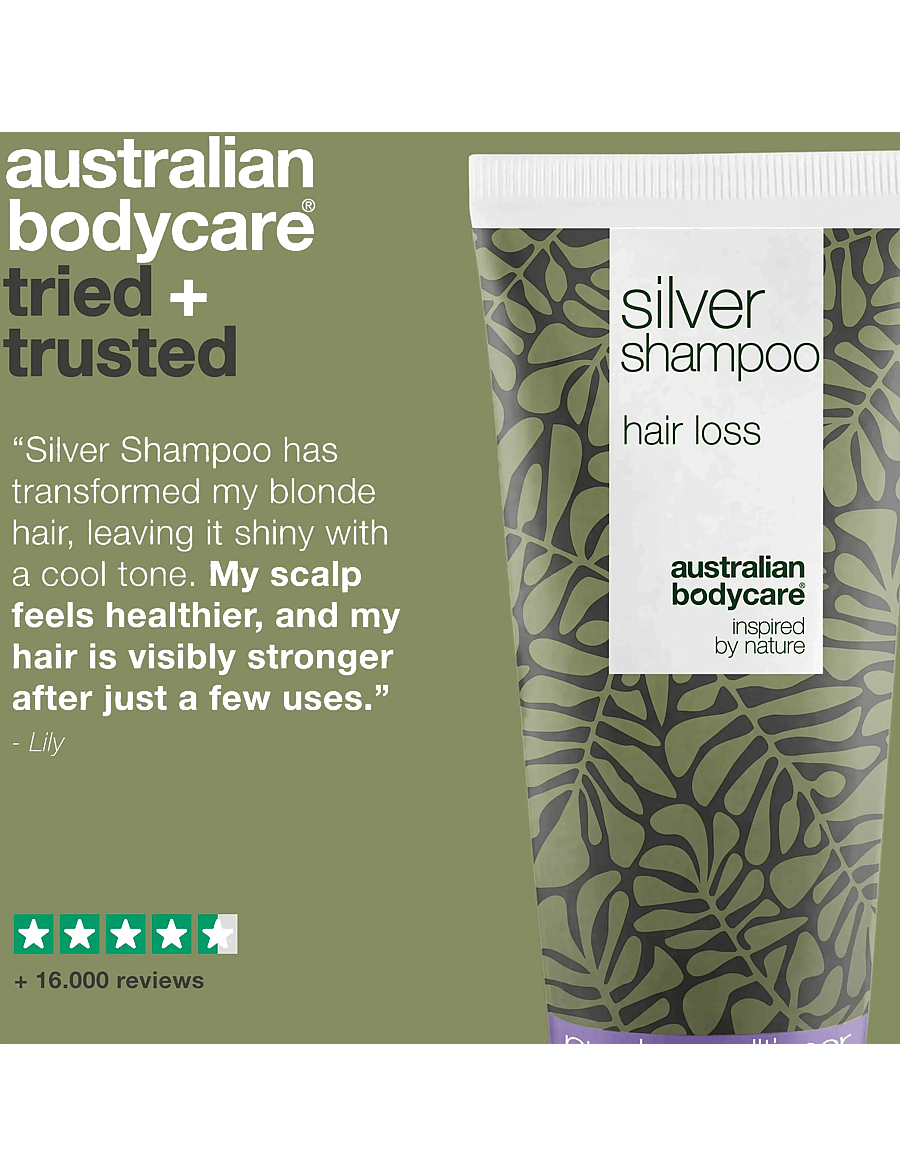 Australian Bodycare - Silver shampoo hair loss 200 ml - hõbešampoon - clear - 4
